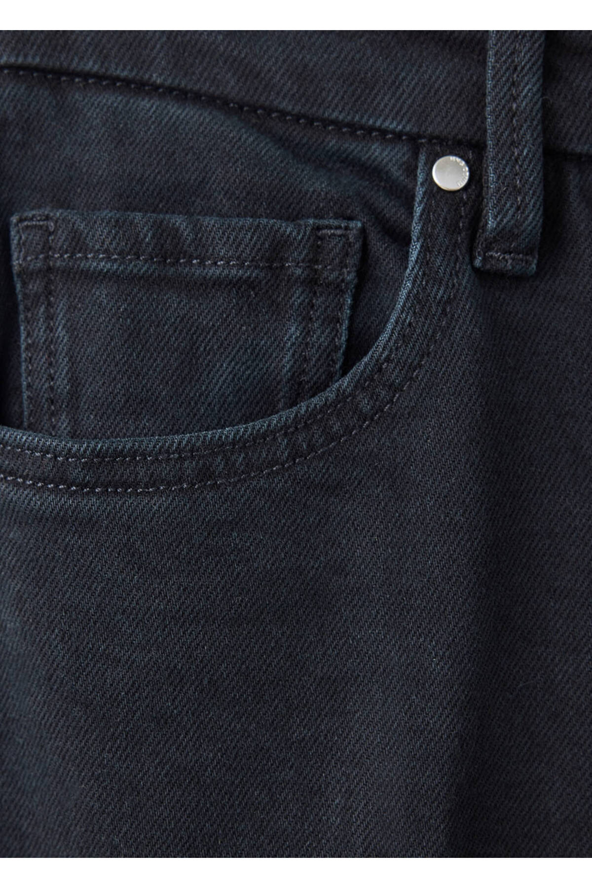 MANGO Woman İspanyol paça yüksek bel jean pantolon görsel 5