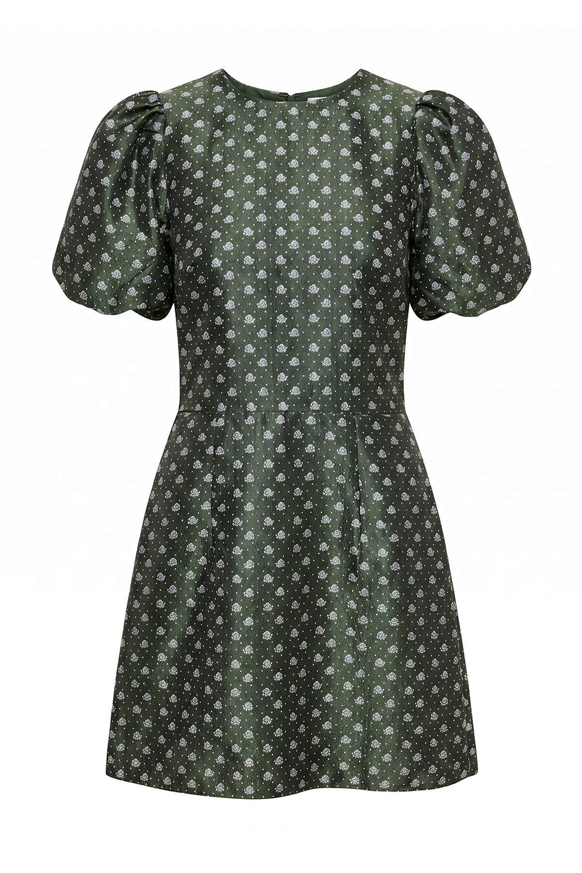 Trendyolmilla Çok Renkli Jakarlı Shift/Düz Kesim Kısa / Mini Dokuma Elbise TWOAW27EL00154