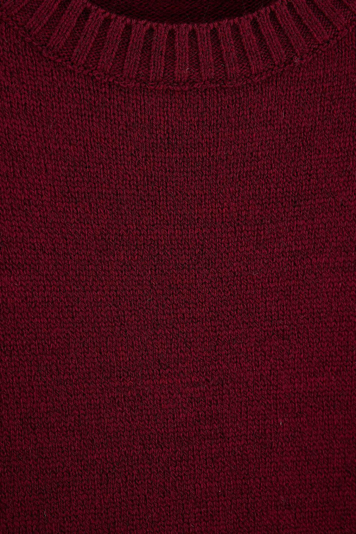 trendyol-man-mens-burgundy-plain-long-regular