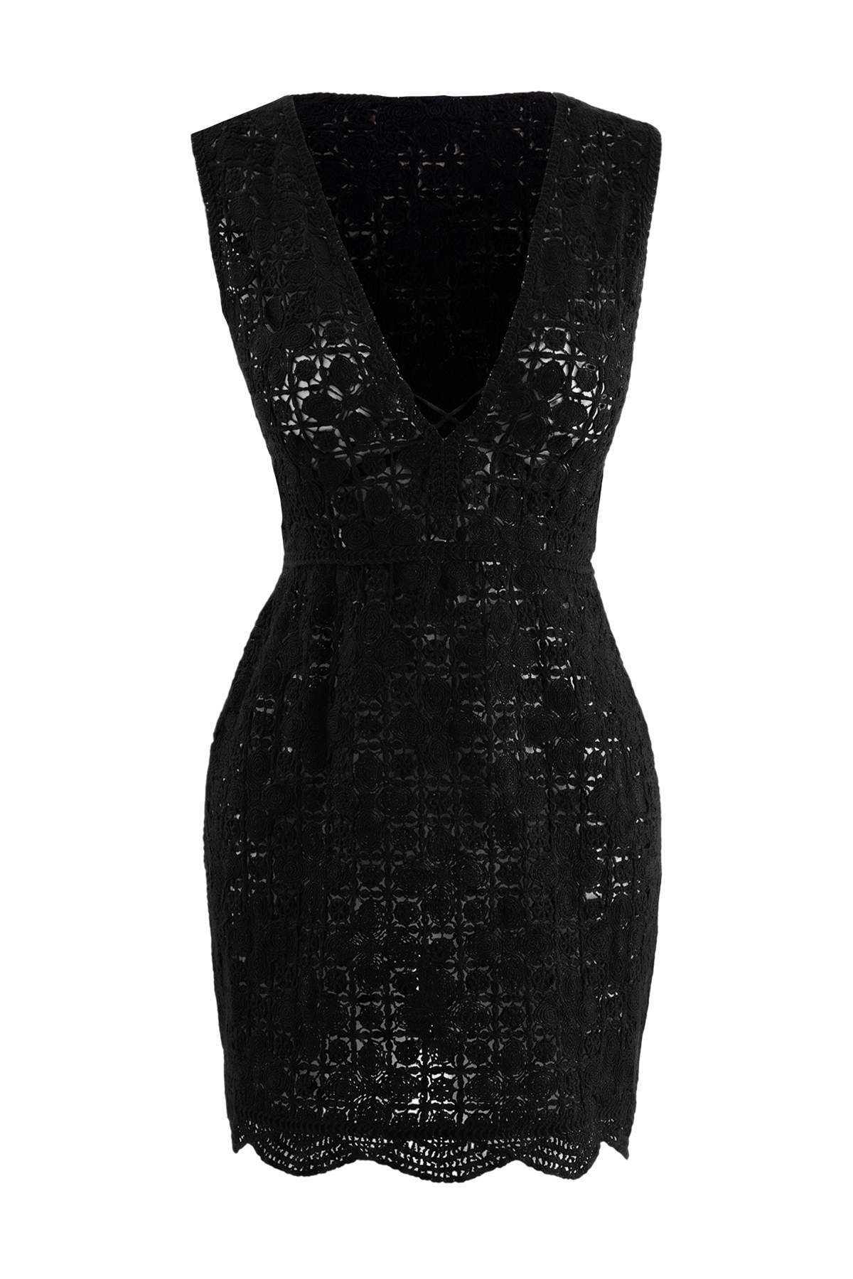 Trendyolmilla Curve Siyah Carmen Yaka Fitilli Alttan Çıtçıtlı Esnek Örme Body