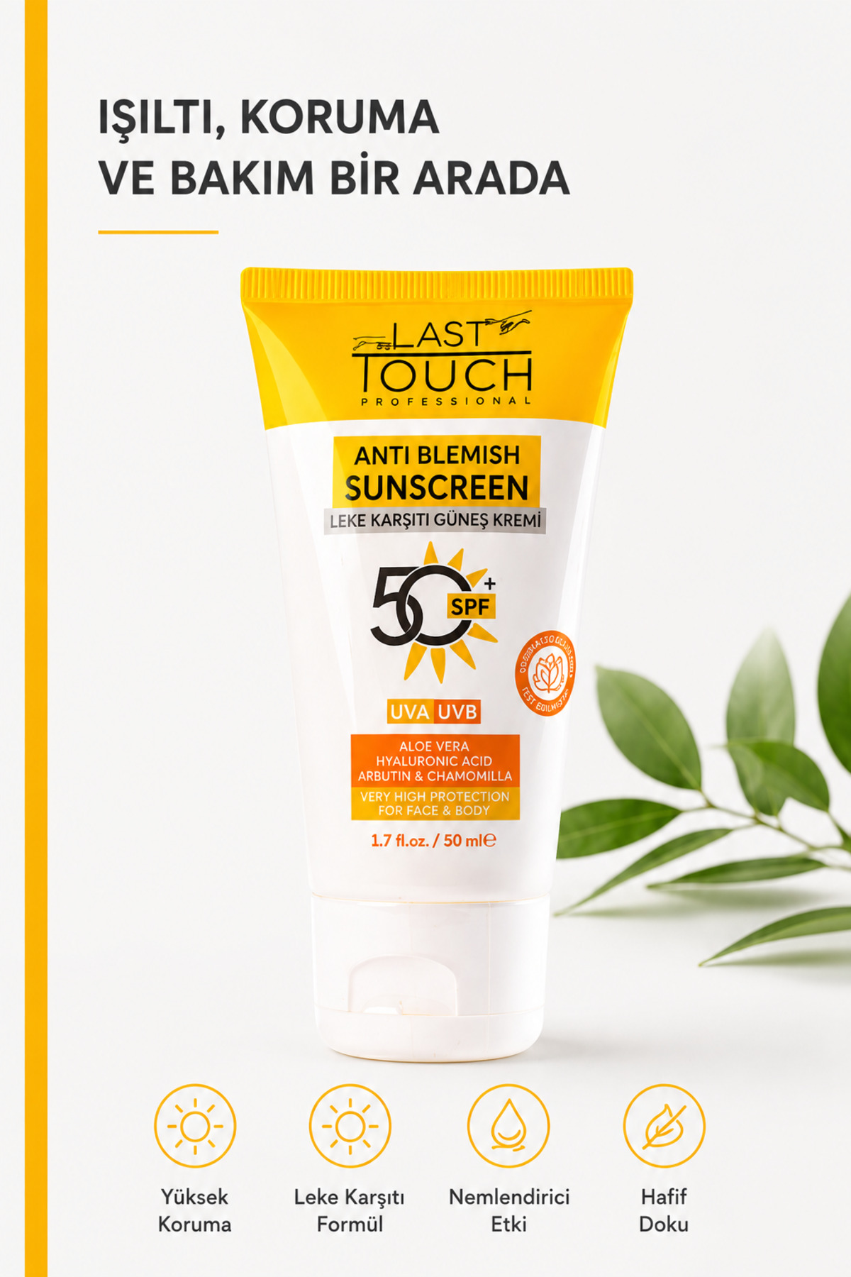 Spf 50+ Leke Karşıtı Yüksek Korumalı Yüz ve Vücut Güneş Kremi 50 ml — GK25100 — تصویر 9 از 9