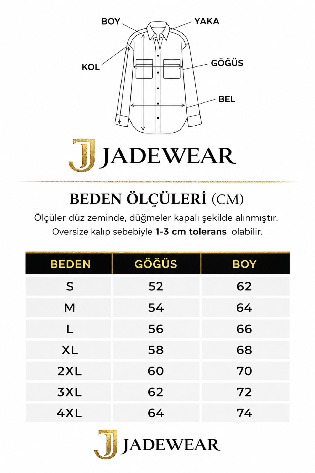 JADEWEAR Kadın Müslin Gömlek görsel 5