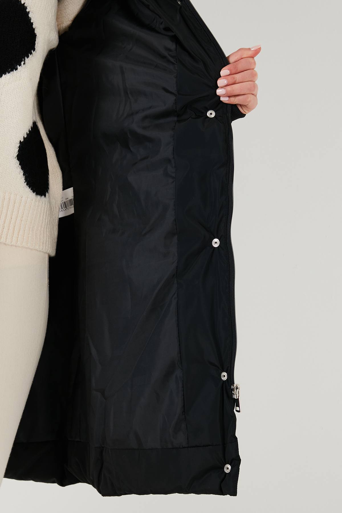 Lela Regular Fit Çıkarılabilir Kapüşonlu Fermuarlı Cepli Şişme Mont Kadın MONT 497EMİLY görsel 5