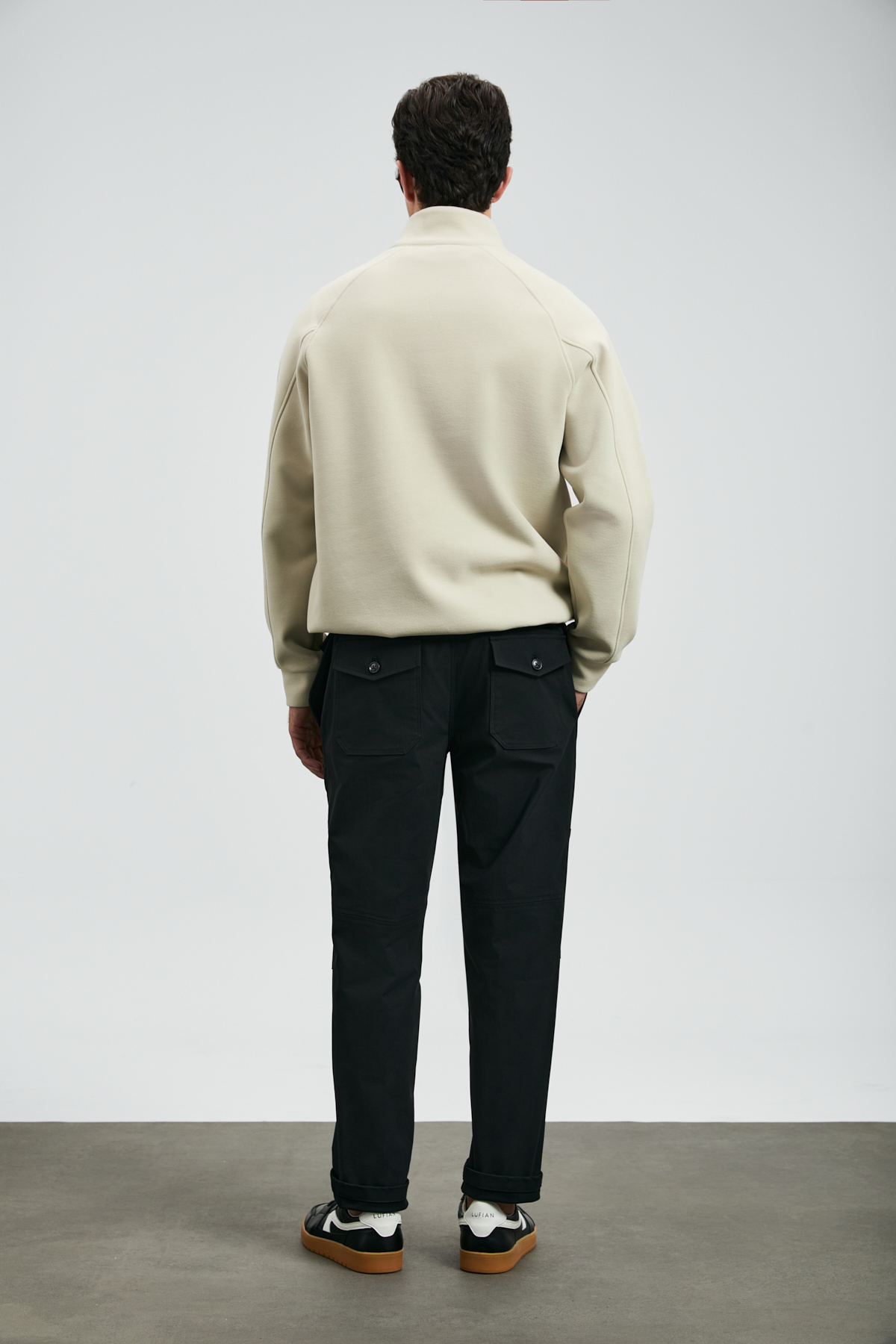Lufian Hazel Erkek Sweatshirt Ekru görsel 6