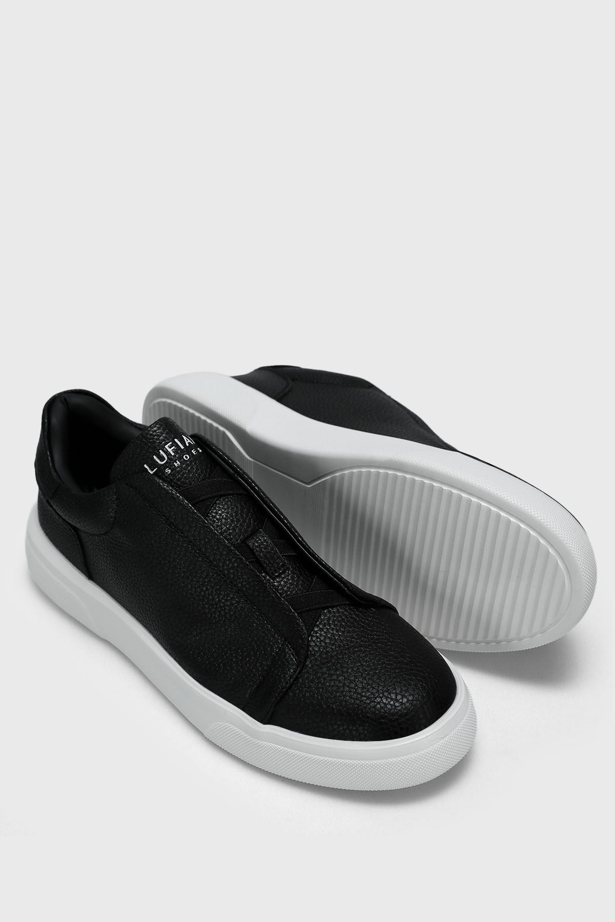Lufian Dante Erkek Deri Sneaker Ayakkabı Siyah