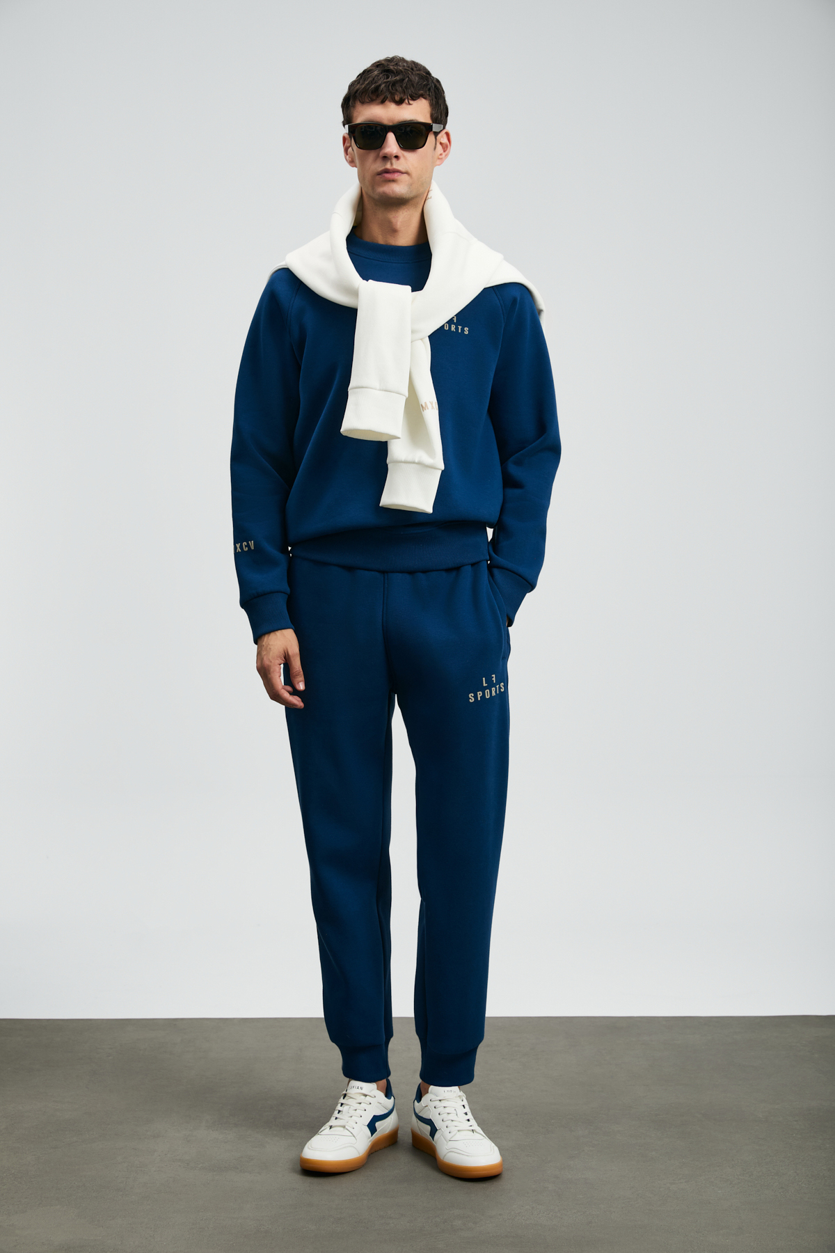 Lufian Sıgma Erkek Sweatshirt Saks görsel 2