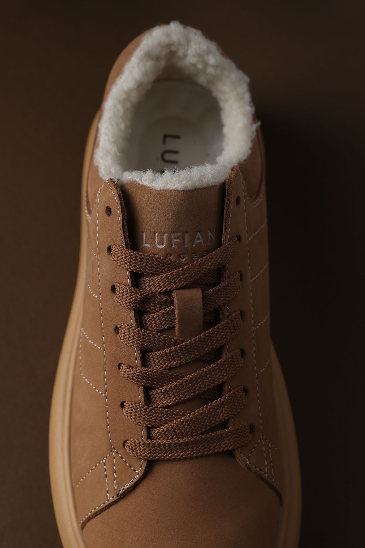 Lufian Zenya Kadın Sneaker Ayakkabı Deve Tüyü görsel 4