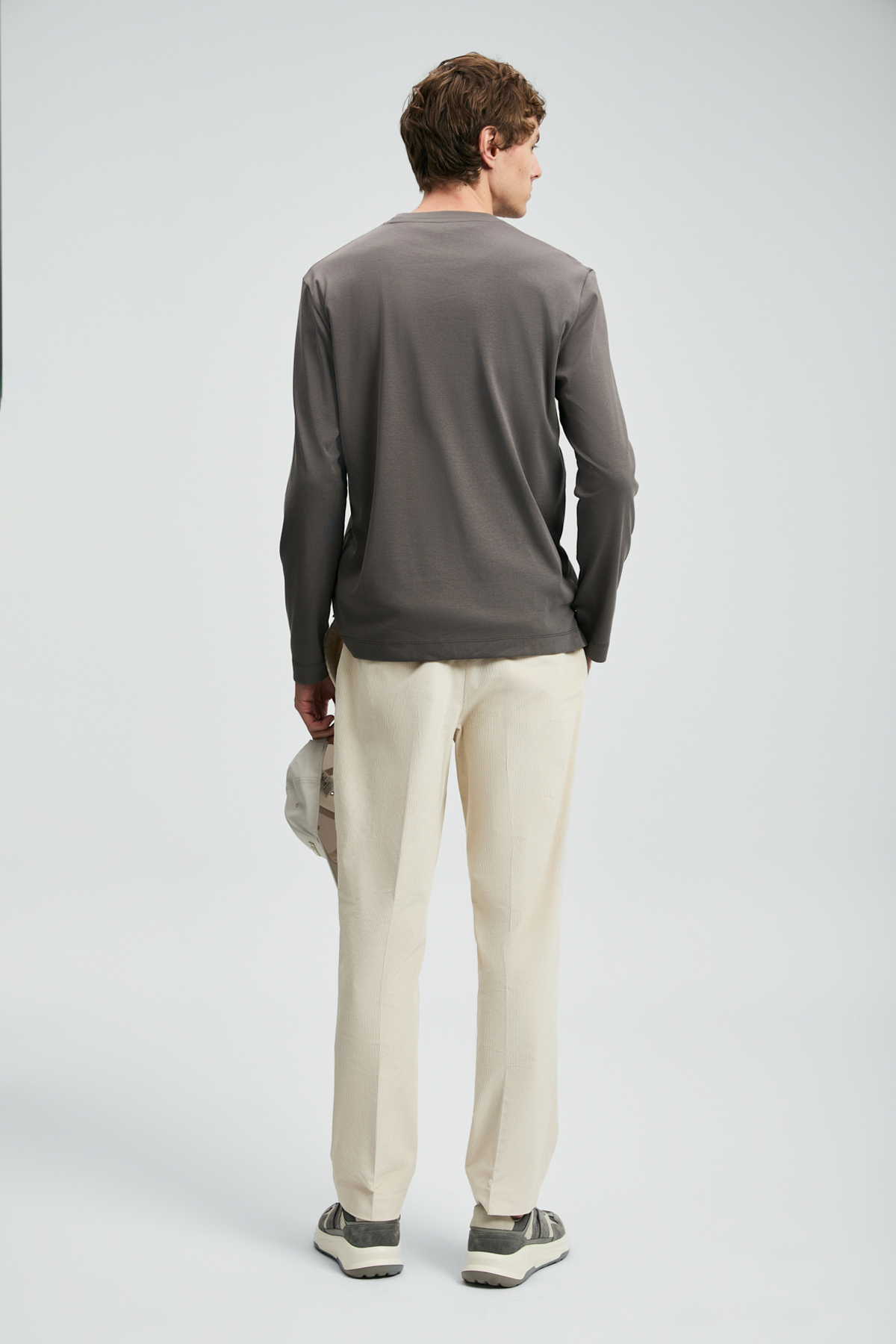 Lufian 112020057 Sara Erkek Sweatshirt KAHVERENGİ görsel 6