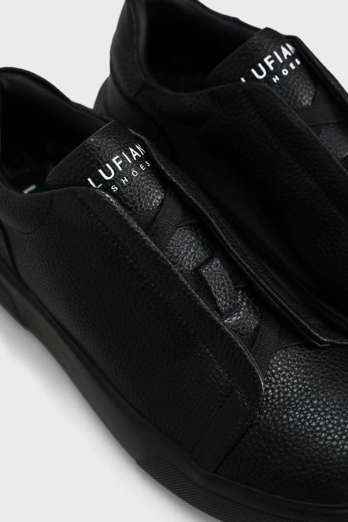 Lufian Dante Erkek Deri Sneaker Ayakkabı Siyah