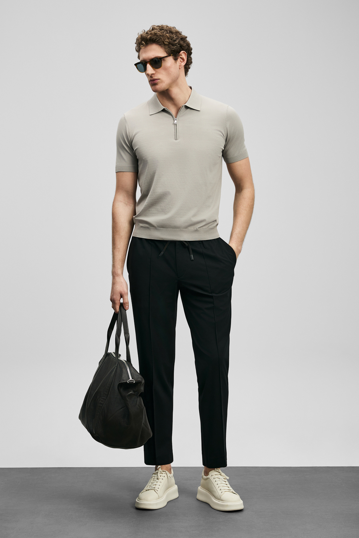 Lufian Sımon Jogger Pantolon Slim Fit Siyah görsel 4