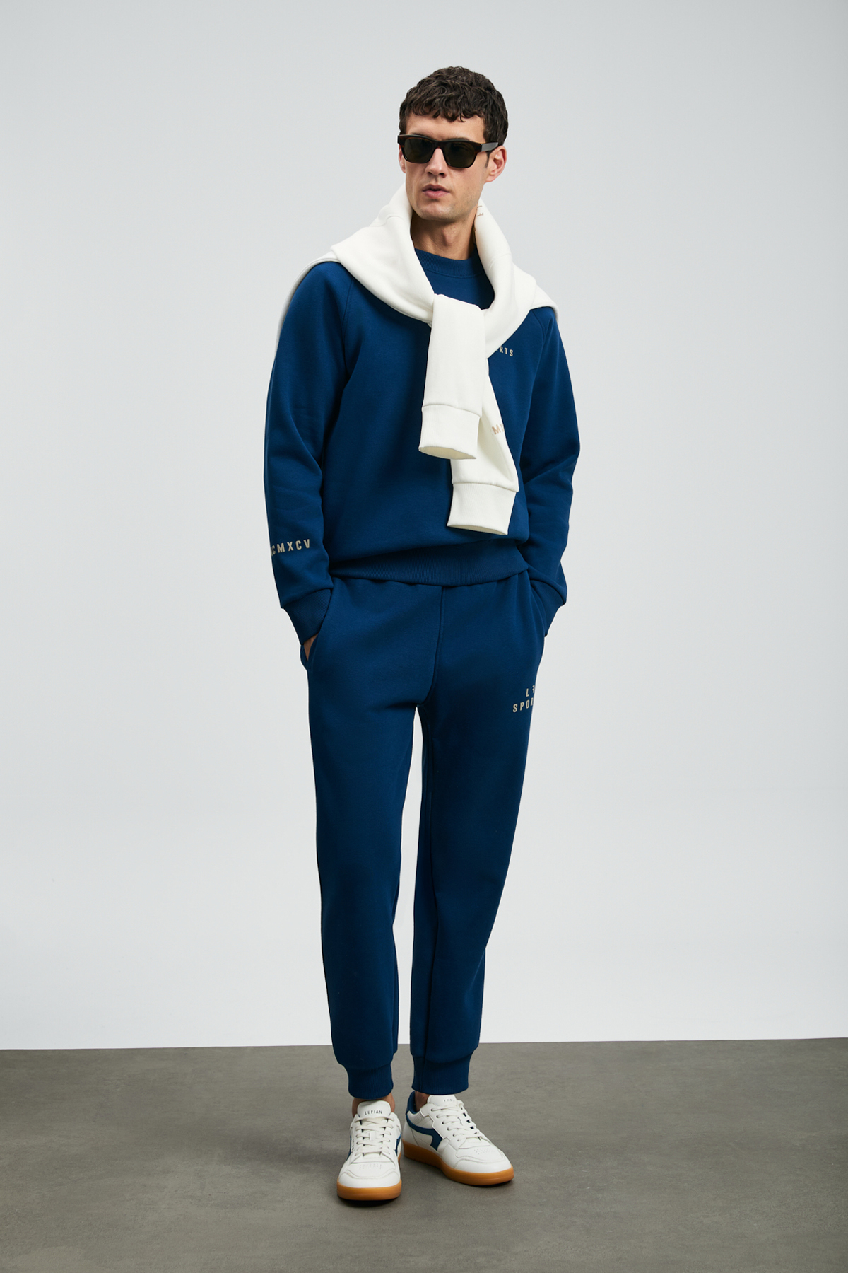 Lufian Sıgma Erkek Sweatshirt Saks görsel 3