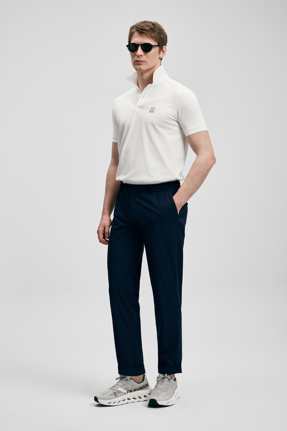 Lufian Carter Smart Erkek Polo Tişört Kırık Beyaz görsel 5