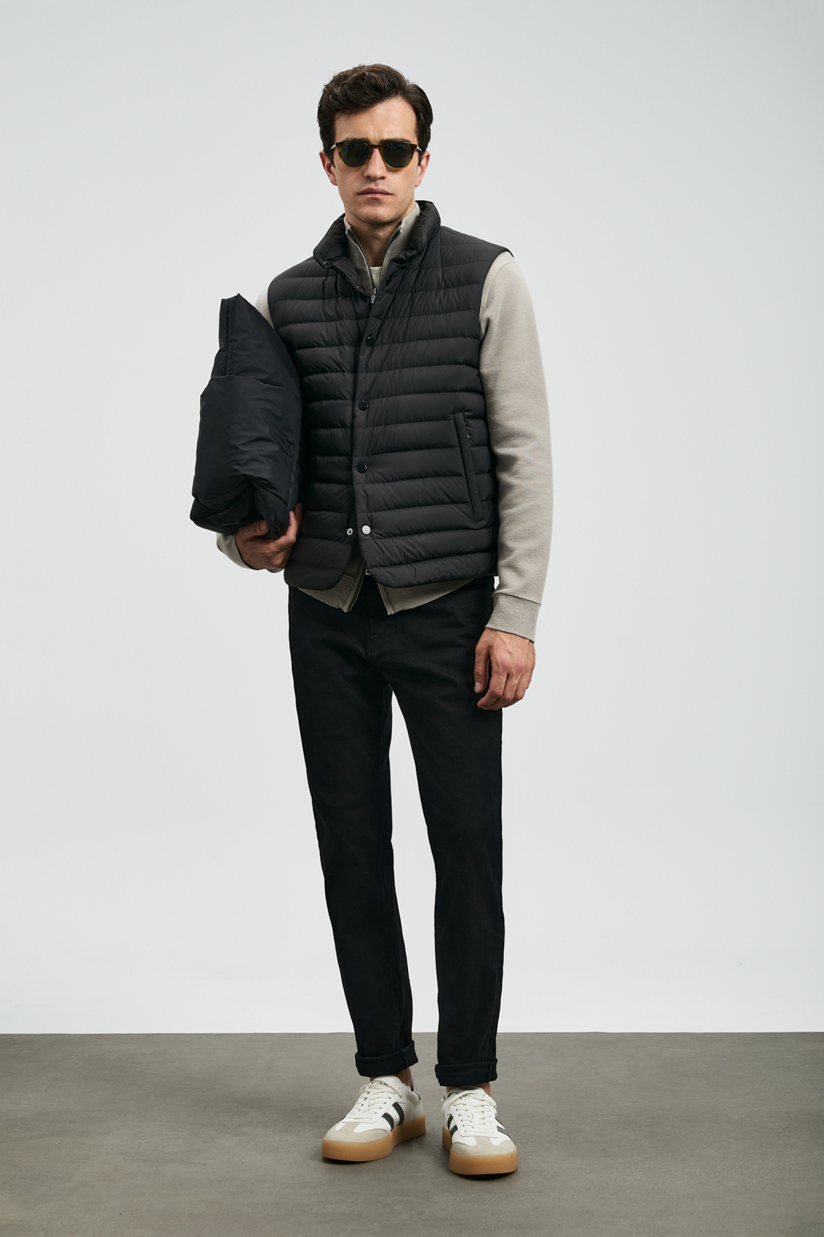 Lufian Anton Smart Jean Erkek Pantolon Slim Fit Siyah görsel 3