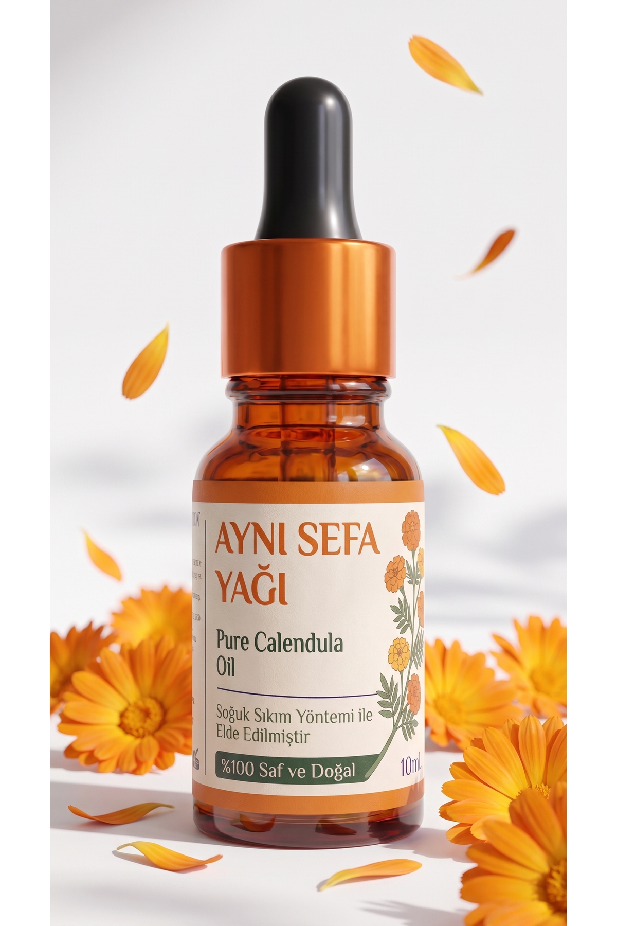 Aynı Sefa Yağı 10 ml / %100 Saf Ve Doğal / Calendula Flower Oil — A1-aynısefa-yağı-10ml — تصویر 7 از 8