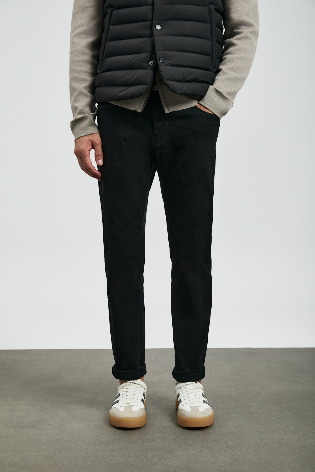Lufian Anton Smart Jean Erkek Pantolon Slim Fit Siyah görsel 2