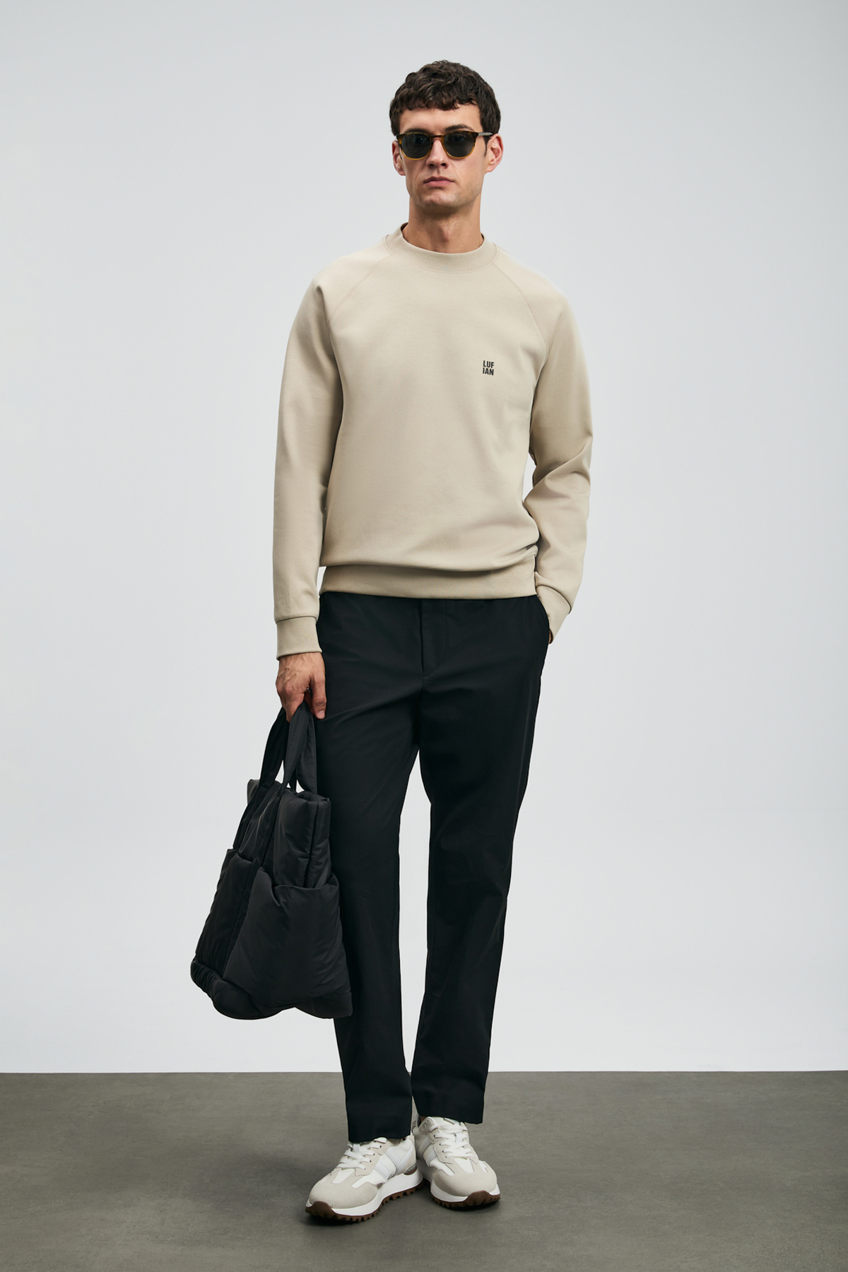 Lufian Daren Smart Erkek Chino Pantolon Slim Fit Siyah