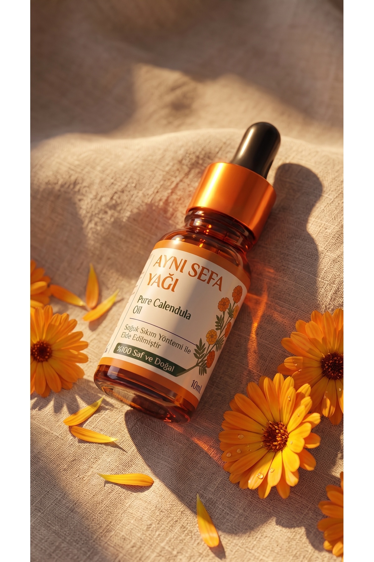 Aynı Sefa Yağı 10 ml / %100 Saf Ve Doğal / Calendula Flower Oil — A1-aynısefa-yağı-10ml — تصویر 6 از 8