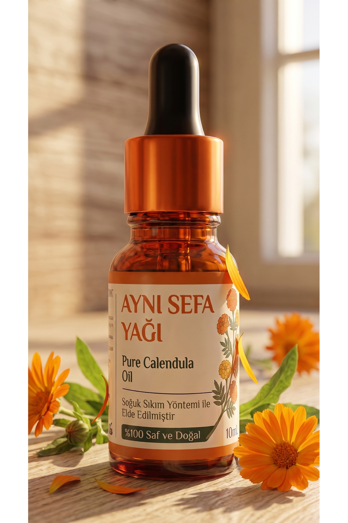 Aynı Sefa Yağı 10 ml / %100 Saf Ve Doğal / Calendula Flower Oil — A1-aynısefa-yağı-10ml — تصویر 3 از 8