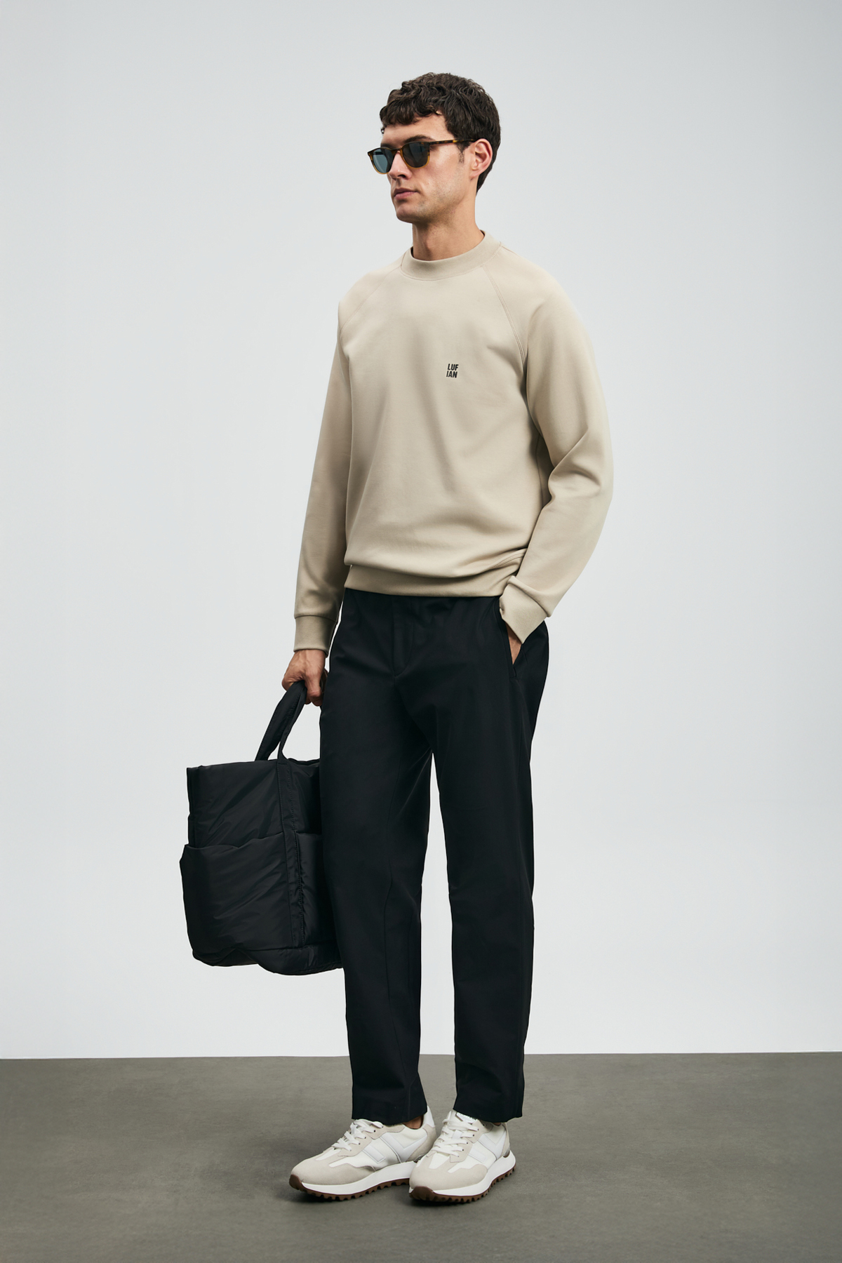 Lufian Daren Smart Erkek Chino Pantolon Slim Fit Siyah görsel 3