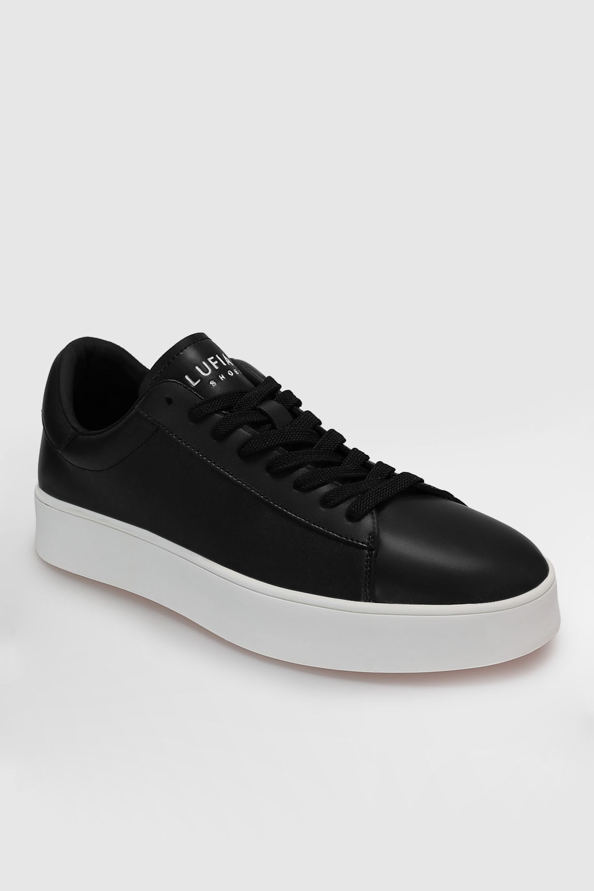 Lufian Anton Erkek Deri Sneaker Ayakkabı Siyah görsel 2