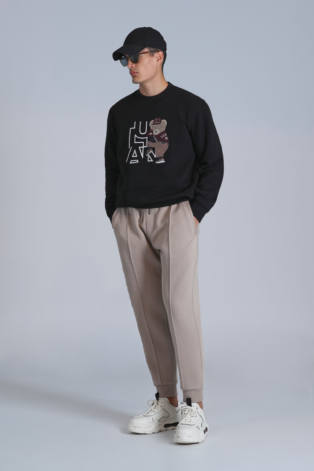 Lufian Pıtcher Erkek Sweatshirt Siyah görsel 4