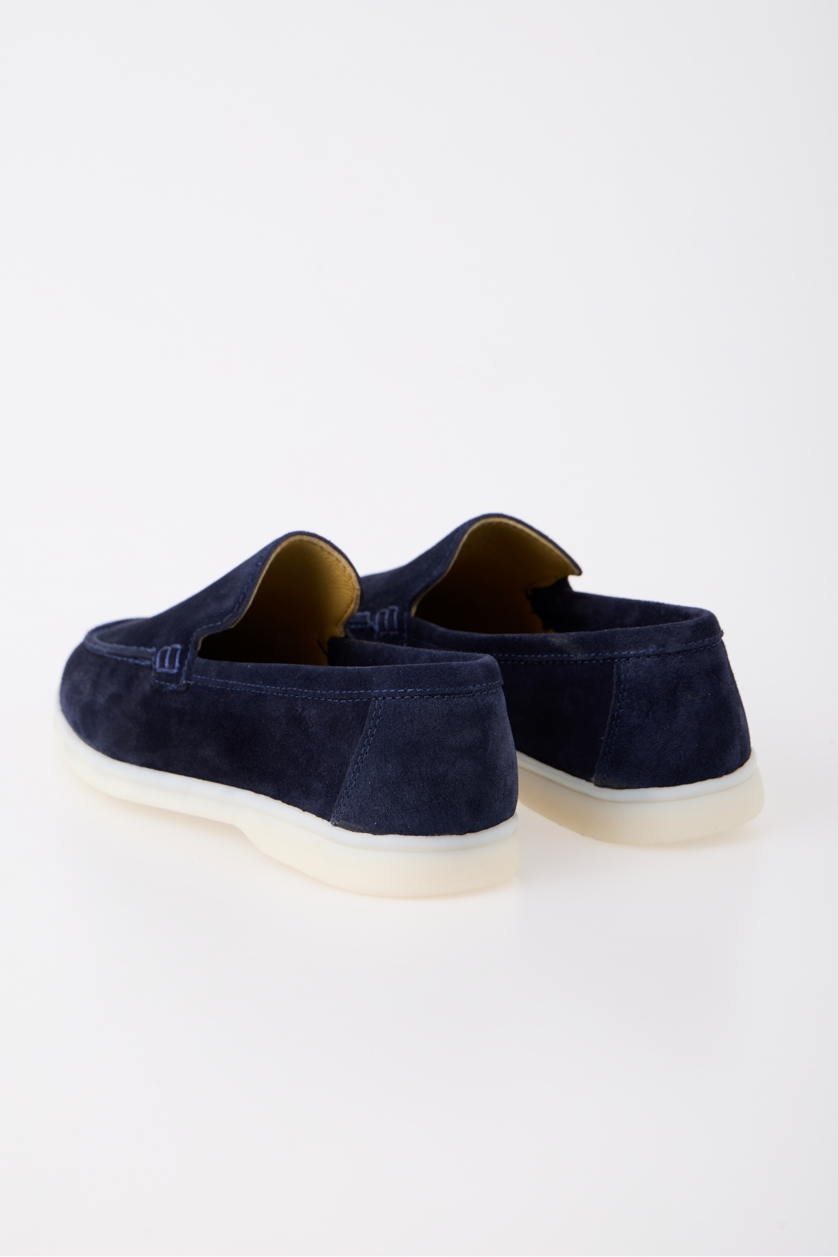 aladdin & sons Azure Lacivert Süet Hakiki Deri Erkek Loafer Ayakkabı görsel 6