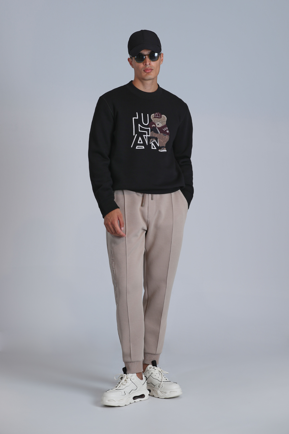 Lufian Pıtcher Erkek Sweatshirt Siyah görsel 2