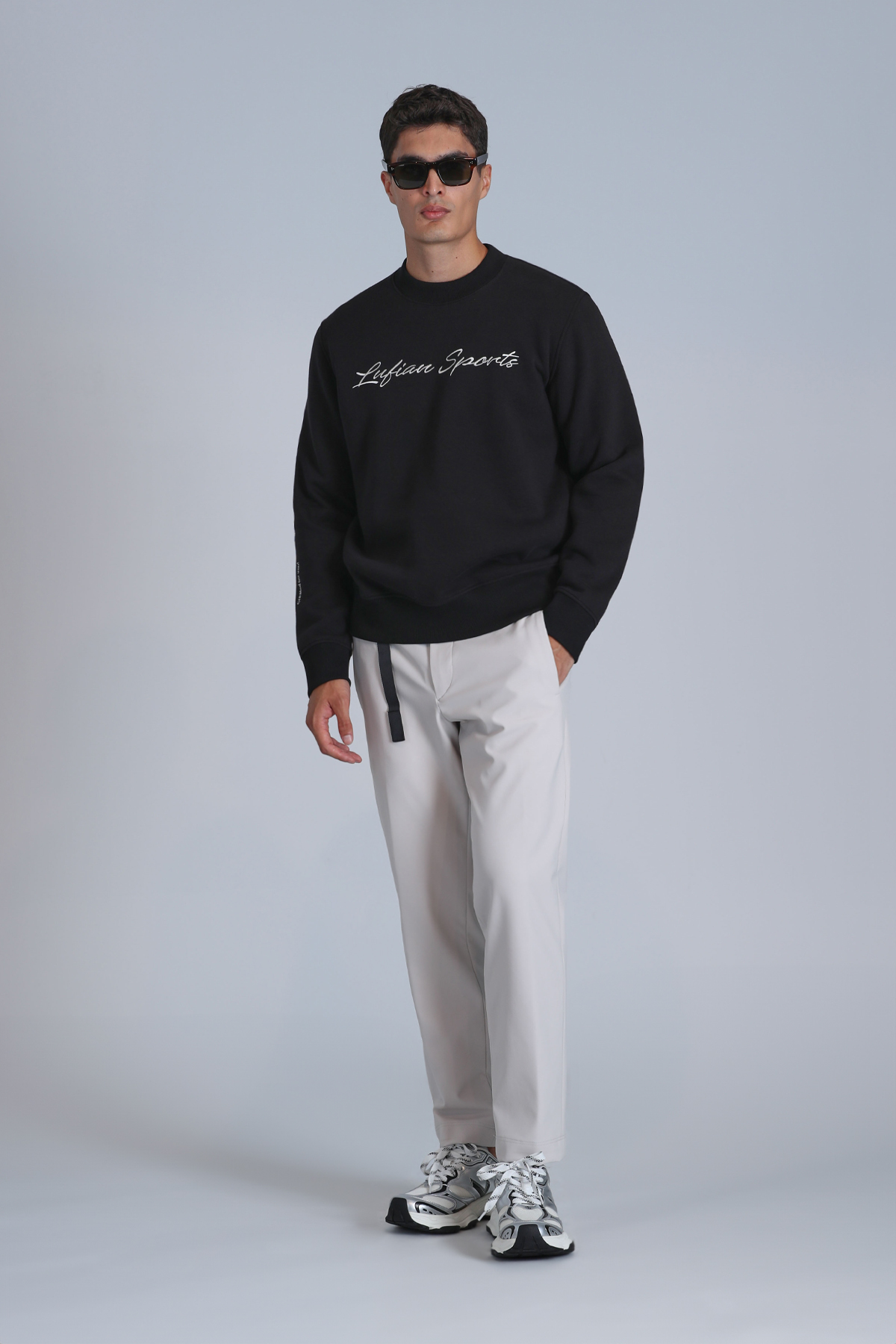 Lufian Loved Erkek Sweatshirt Siyah görsel 2