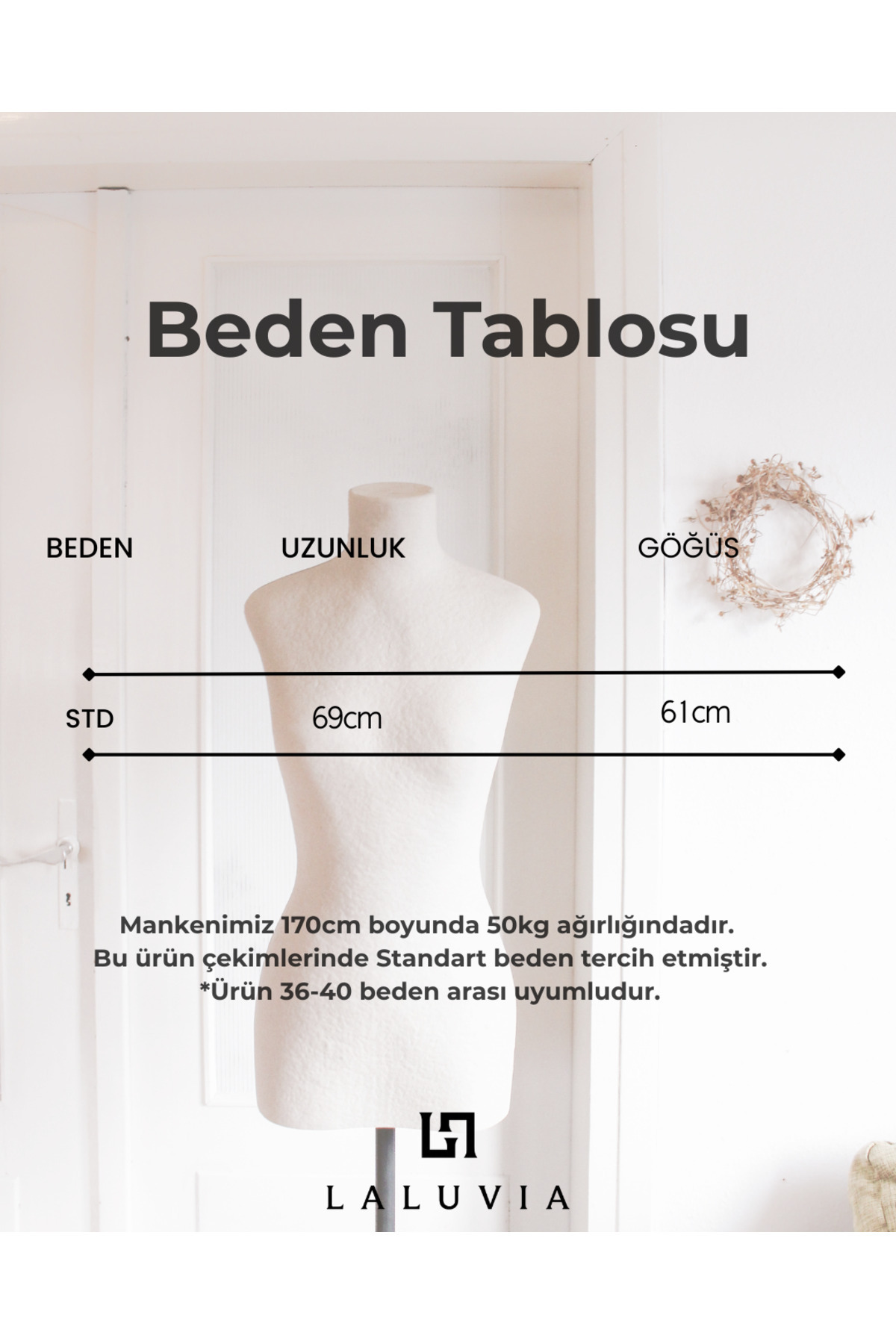 Laluvia Haki Oversize Düşük Omuz Kısa Trenç - 9580 görsel 3