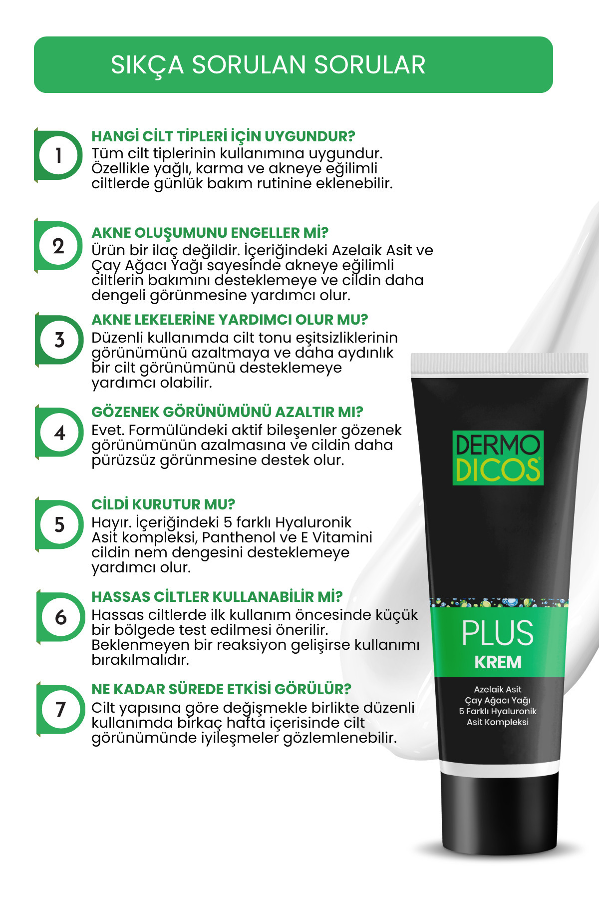 Dermodicos Plus %20 Azelaik Asit içeren Gece Bakım Kremi 30 ml — dermodicoskrem — تصویر 9 از 9