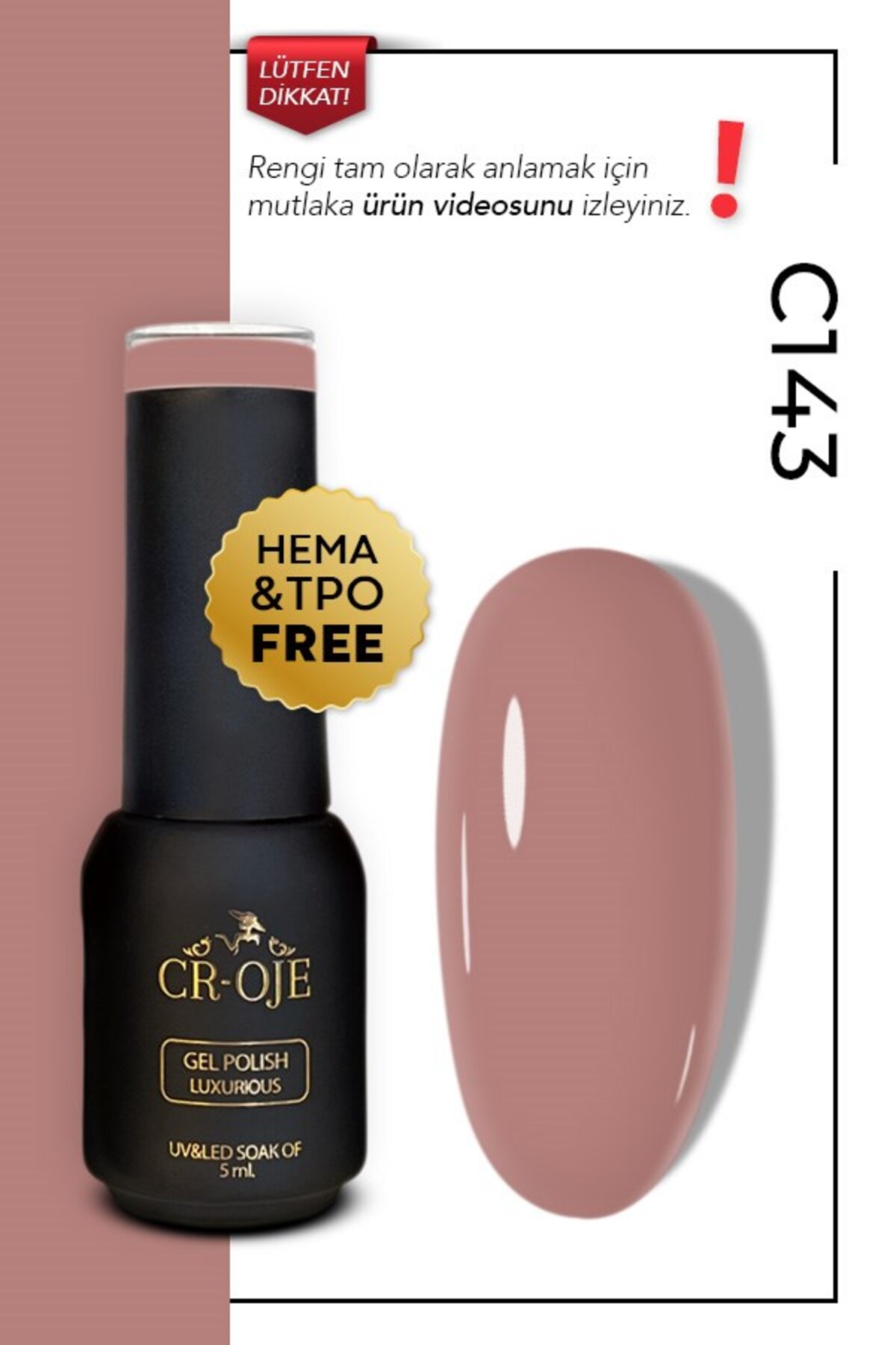 C143 - Kahverengi (5 ml) — رنگارنگ French
