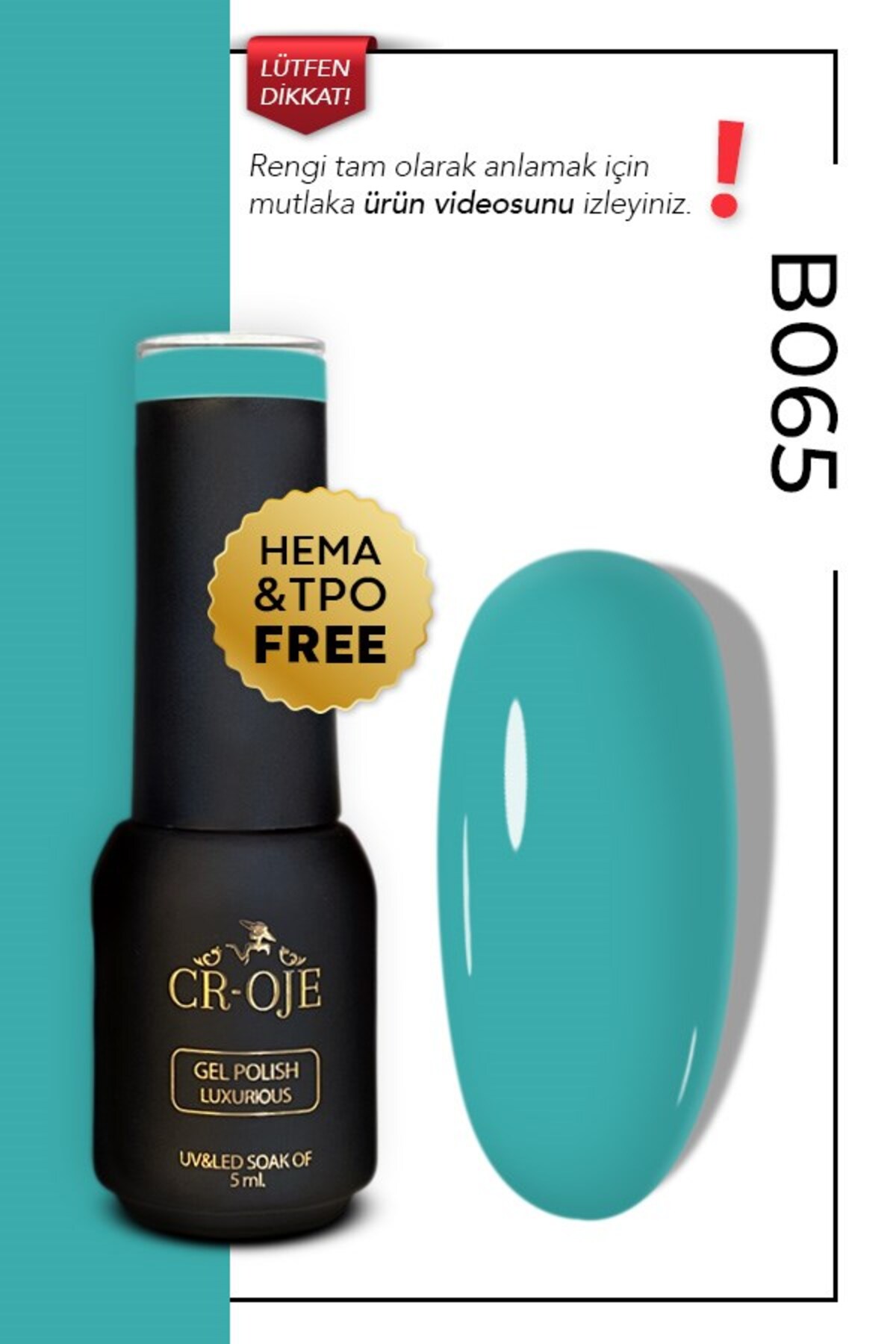 B065 - Mavi (5 ml) — فیروزه‌ای 5mlmavikalicioje