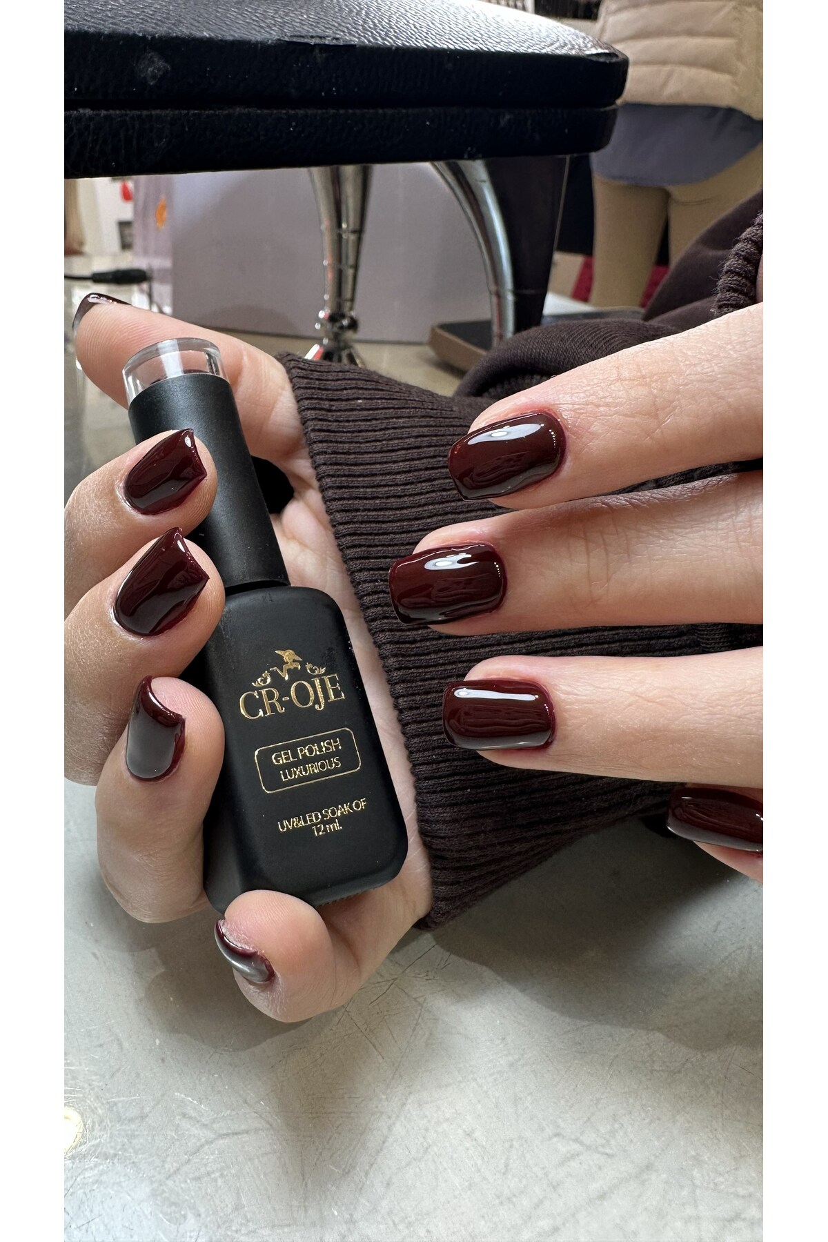 Kalıcı Oje Koyu Bordo - E206 (12 ML.) — رنگارنگ 5mlbordokalicioje — تصویر 7 از 9