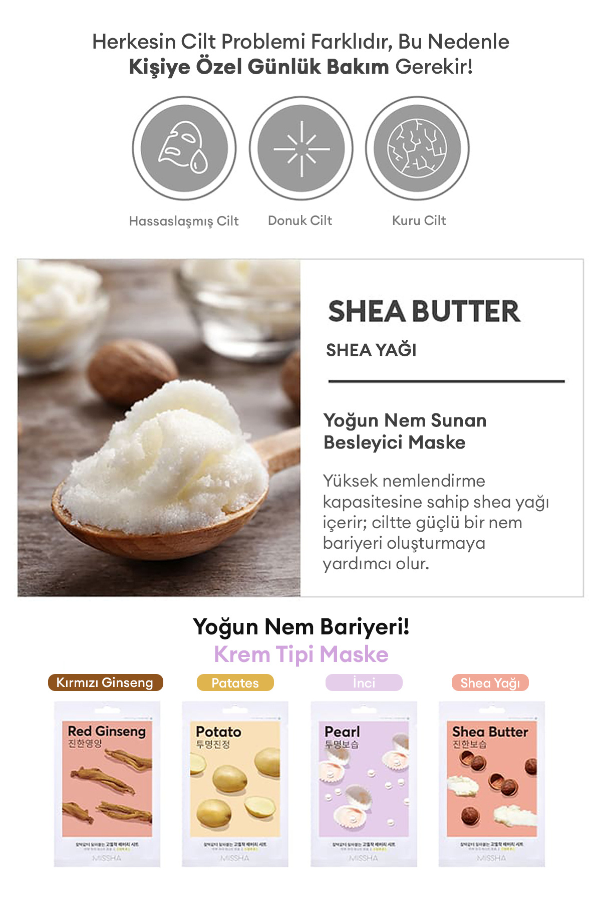 Shea Yağı İçeren Yoğun Nem Sunan Besleyici Yaprak Maske Airy Fit Sheet Mask (Shea Butter) — 111297 — تصویر 3 از 7