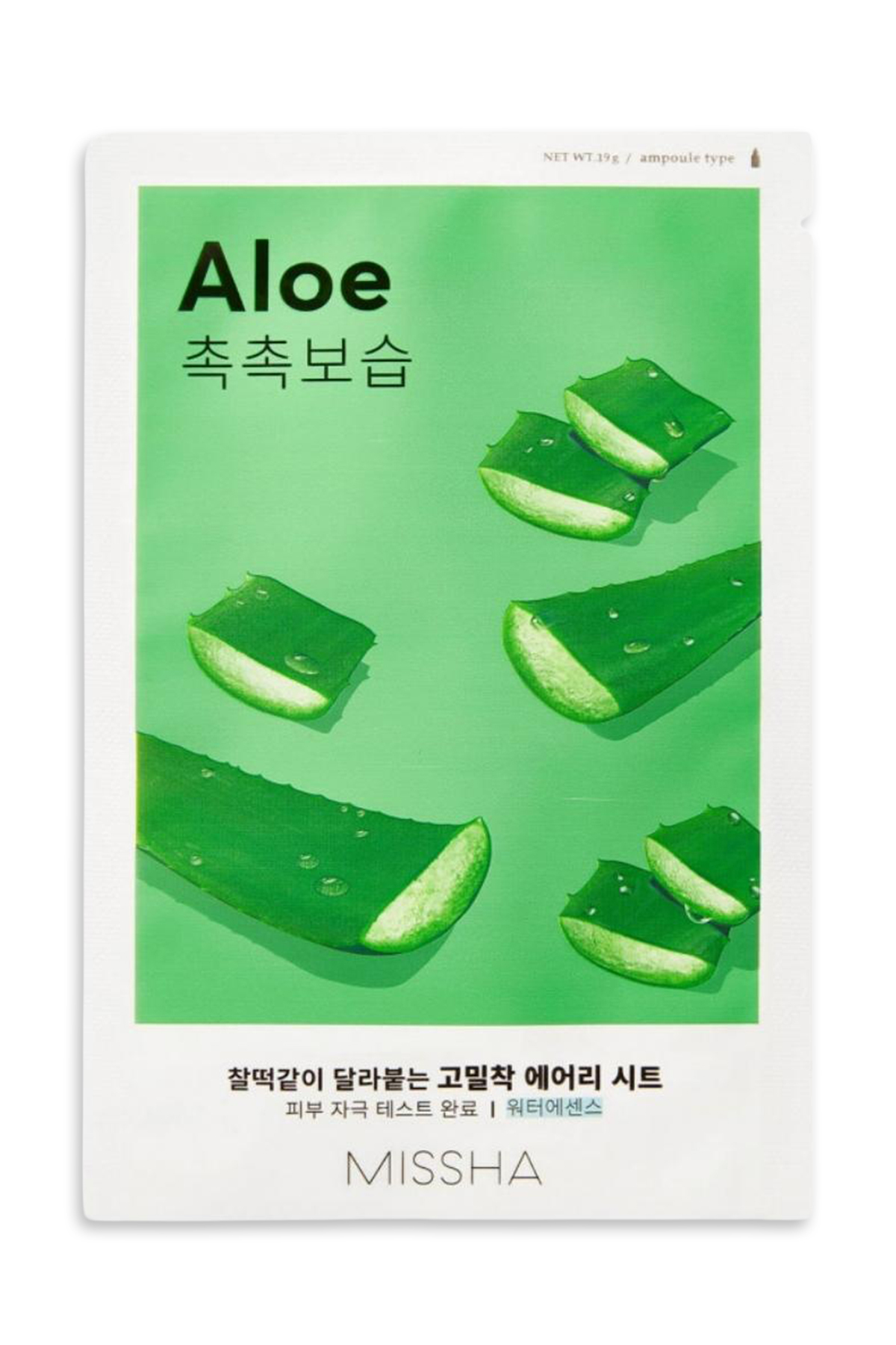 Missha Aloe Vera Özlü Esnek Görünüm Sunan Nemlendirici Yaprak Maske Airy Fit Sheet Mask (Aloe) — 4993
