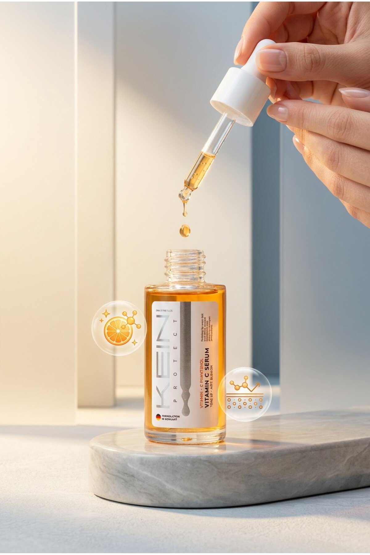 C Vitamini Aydınlatıcı Renk Tonu Eşitleyici Leke Karşıtı Serum 50ml — MRT-SR — تصویر 3 از 7