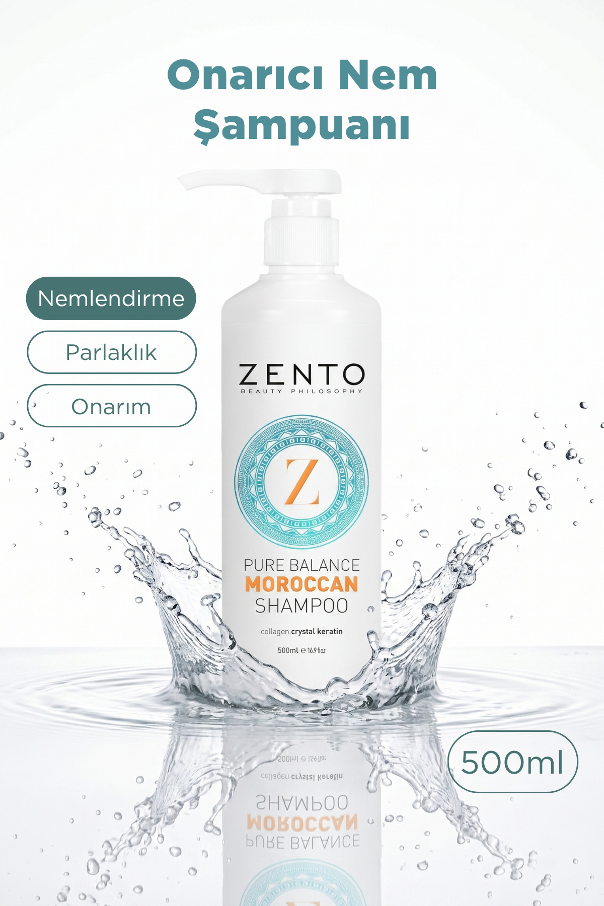 ZENTO Precıous Moroccan Onarıcı Nem Veren Saç Bakım Şampuan 500 ml