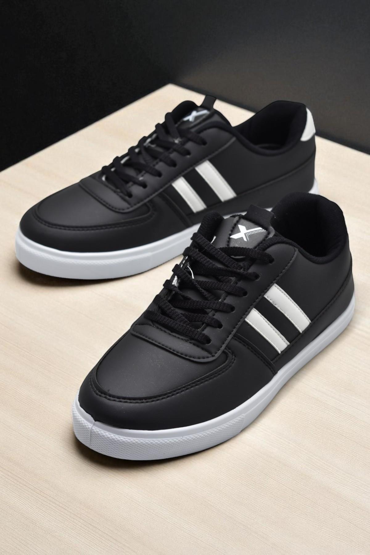 ISPARTALILAR 038 Rahat Taban Günlük Unisex Siyah Erkek Spor Ayakkabı görsel 3