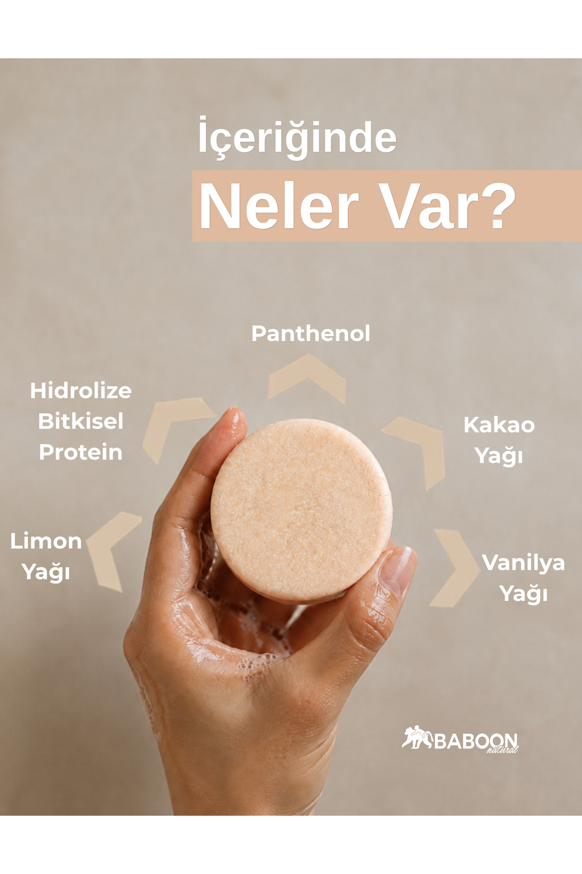 Sakura Katı Şampuan | Kuru ve Boyalı Saçlar İçin | Panthenol ve Kakao Yağı | 95 g — 8682476873566 — تصویر 3 از 9