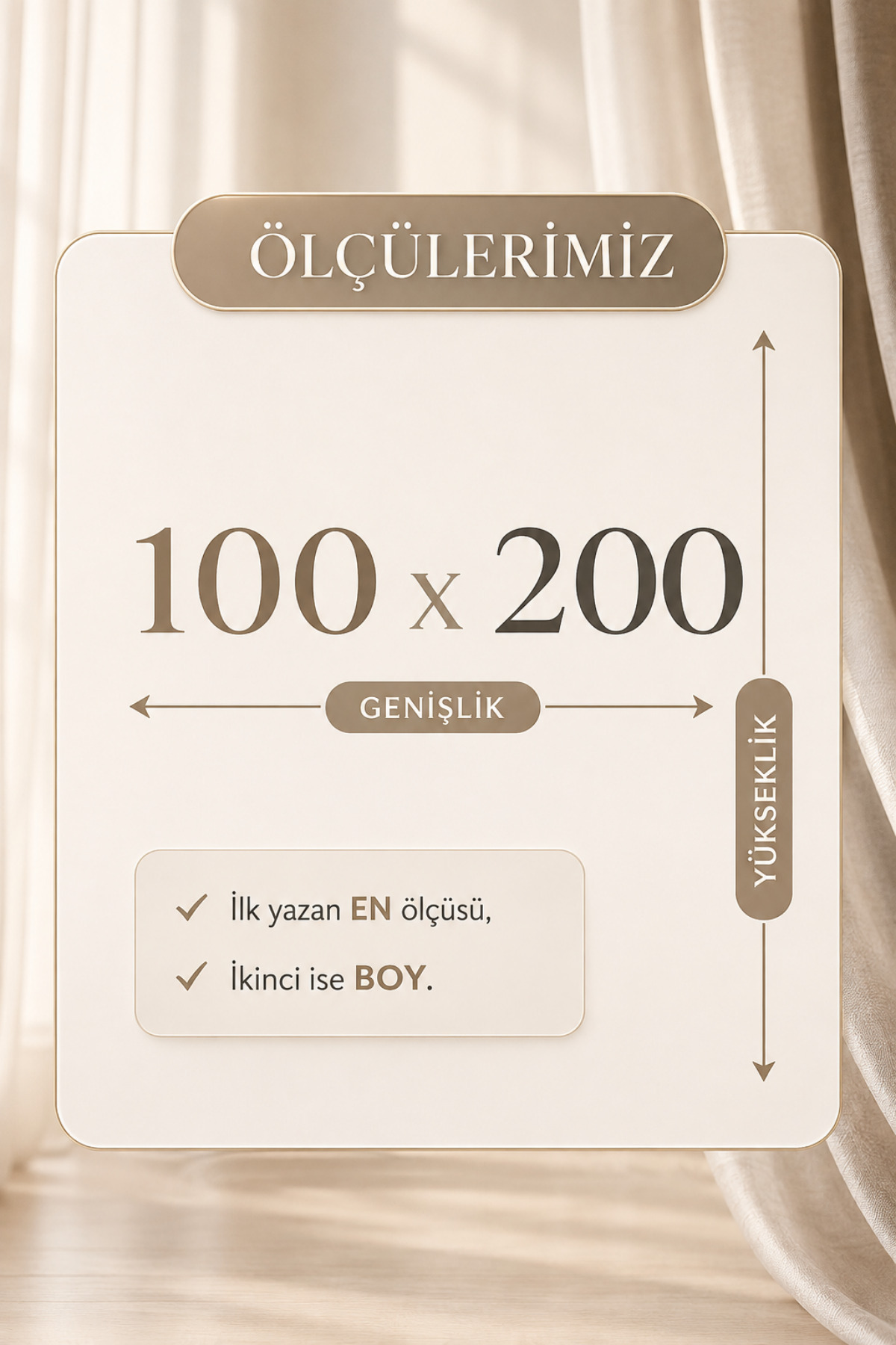 Yuka Bej Premium Keten Fon Perde Ekstrafor Büzgülü PİLESİZ Her Odaya Uygun Bohem