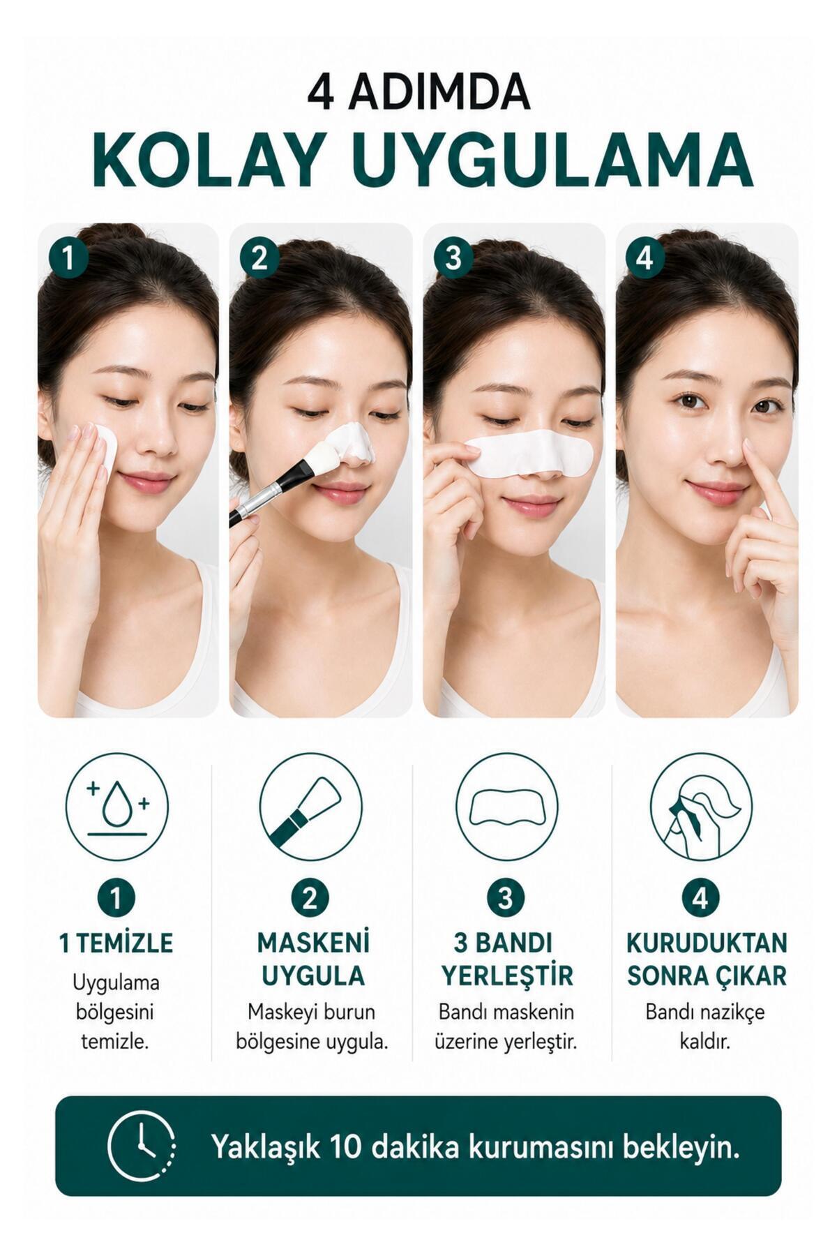 Siyah Nokta Maskesi & 60 Adet Siyah Nokta Bandı Nose Plants — OCN523418 — تصویر 5 از 8