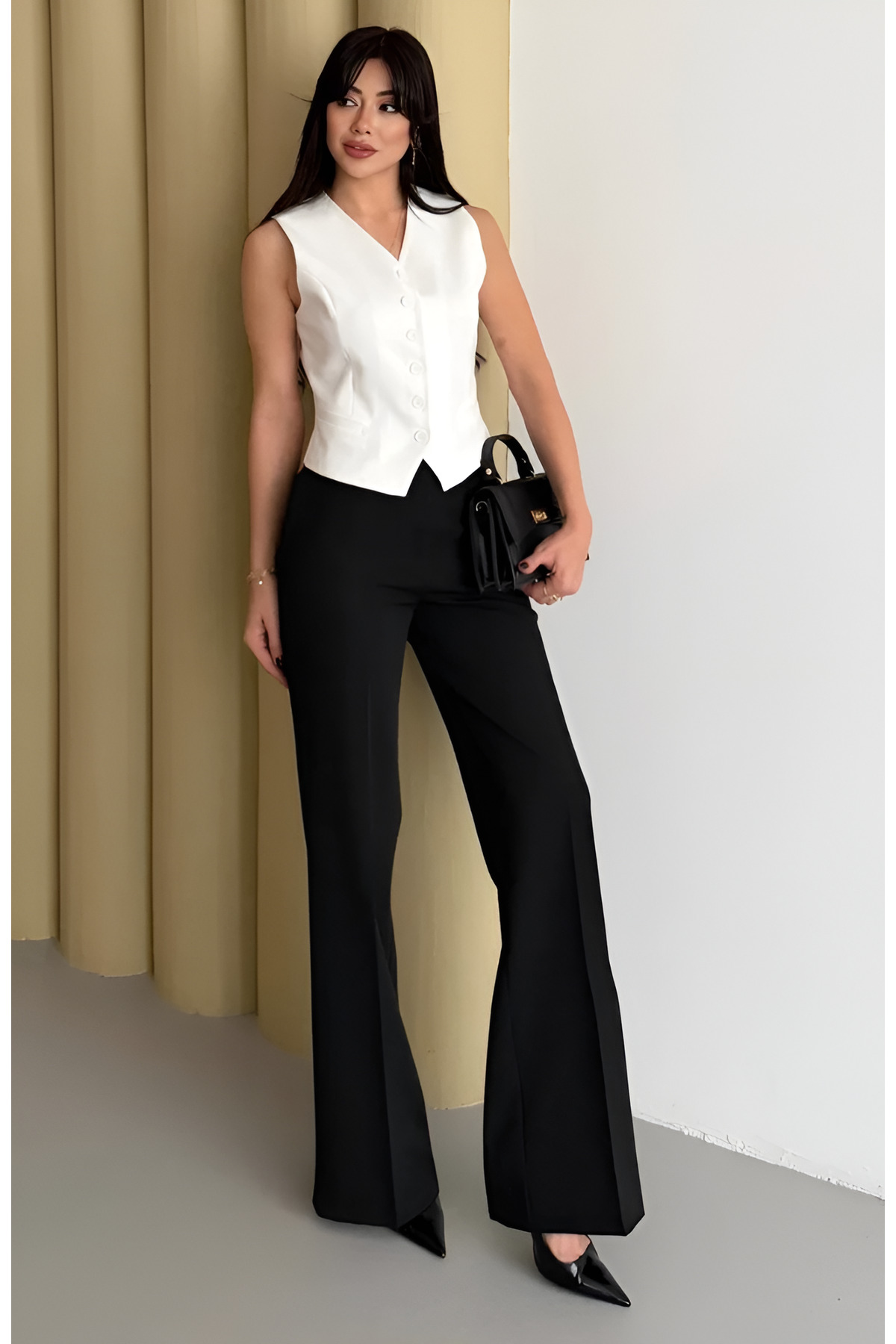 Nadrina Lazer Kesim Pantalon