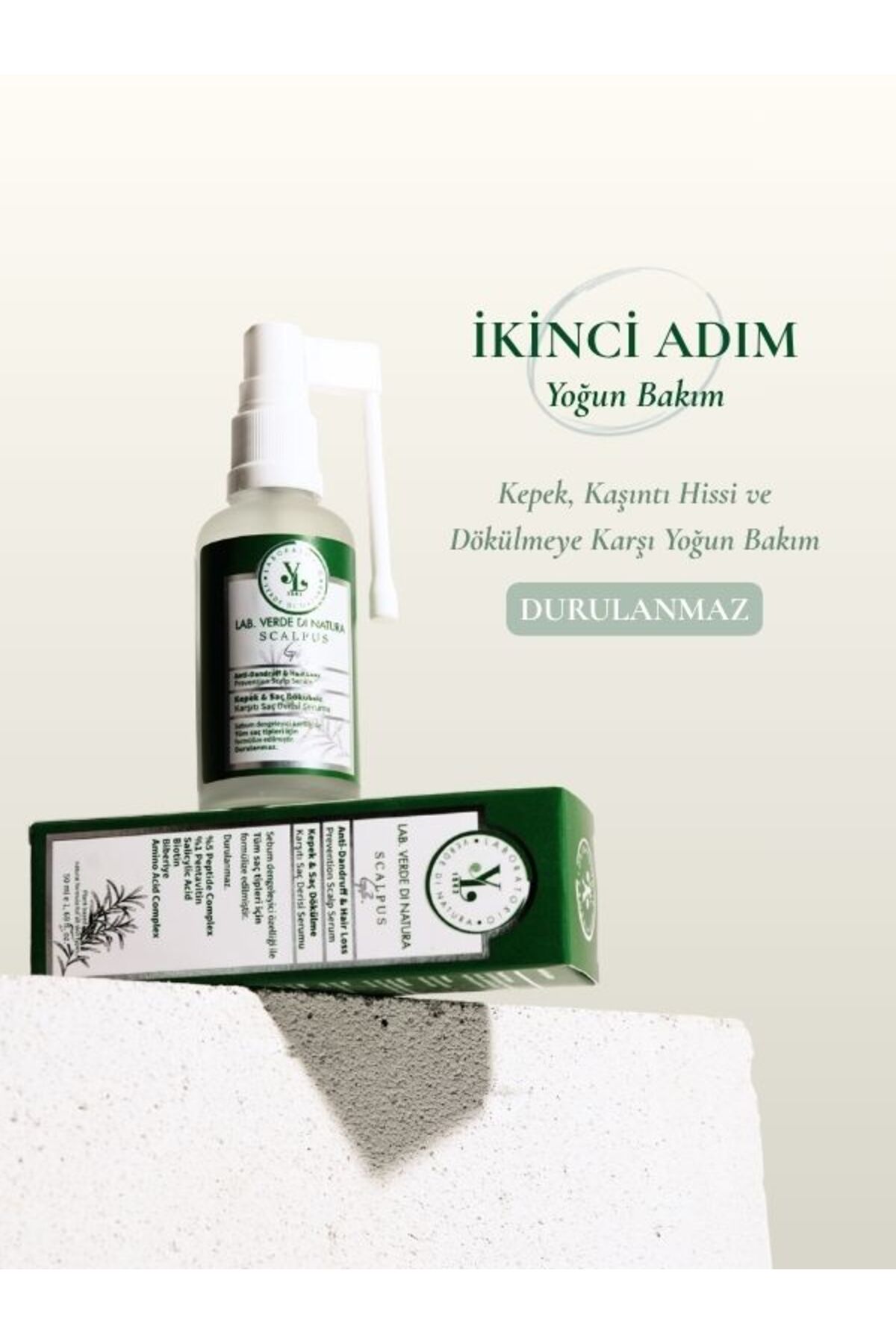 Lab Verde Kepek Önleyici, Saç Dökülme Karşıtı ve Sebum Dengeleyici Şampuan Serum Seti — SSET1 — تصویر 6 از 9