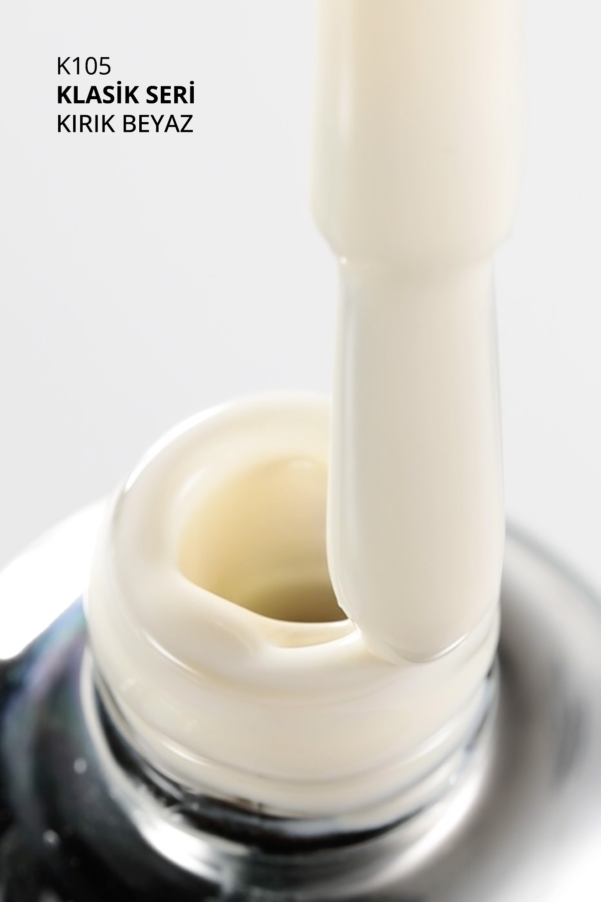 Kalıcı Oje K105, Kırık Beyaz, 10 ml — سفید 8860101A01S09K105 — تصویر 8 از 8