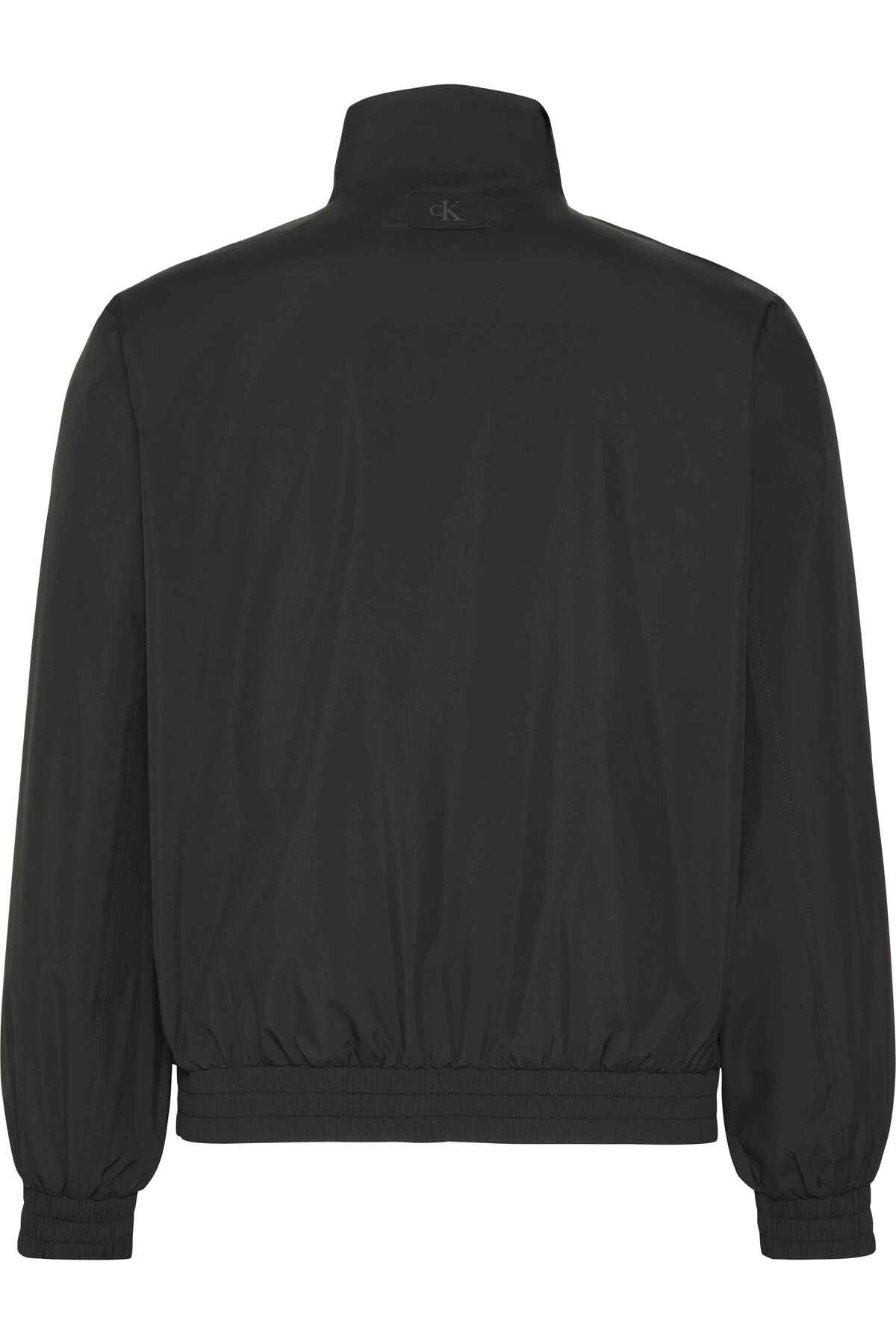 Calvin Klein Uzun Kollu Dolgusuz Naylon Harrington Erkek Siyah Ceket LV04RF520G-UB1 görsel 3