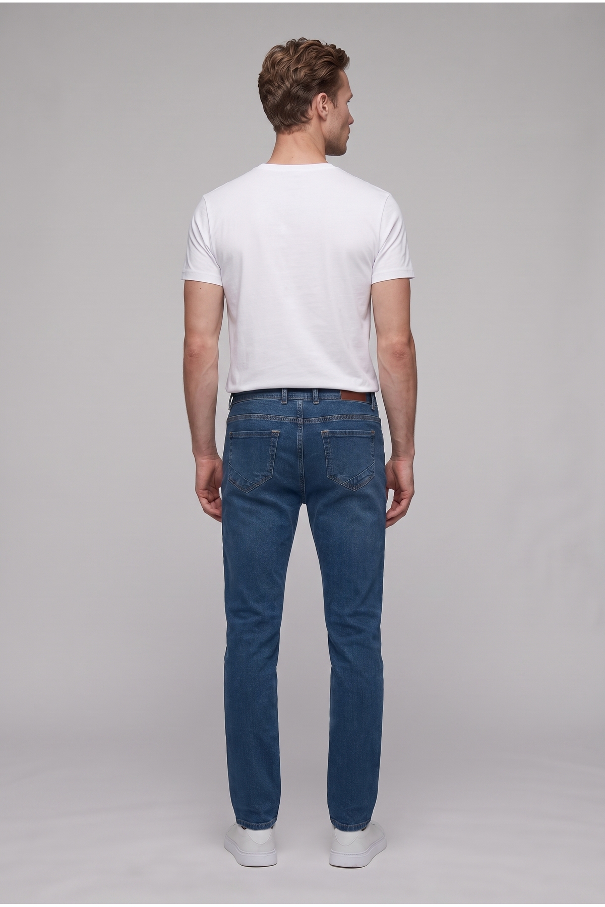 D'S Damat Ds Damat Slim Fit İndigo Denim Pantolon görsel 4