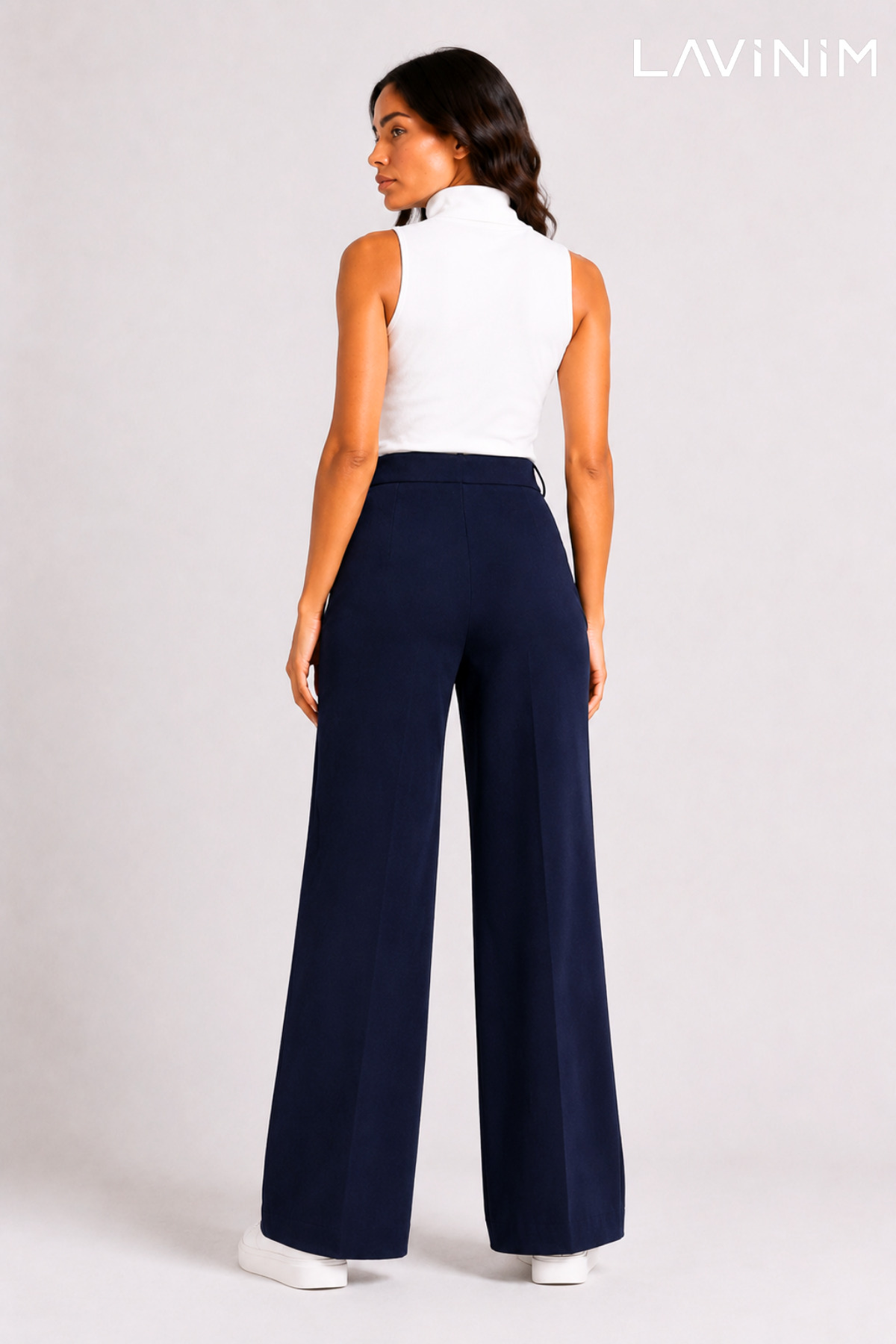 LAVİNİM Kadın Palazzo Pantolon Oversize Kesim görsel 6