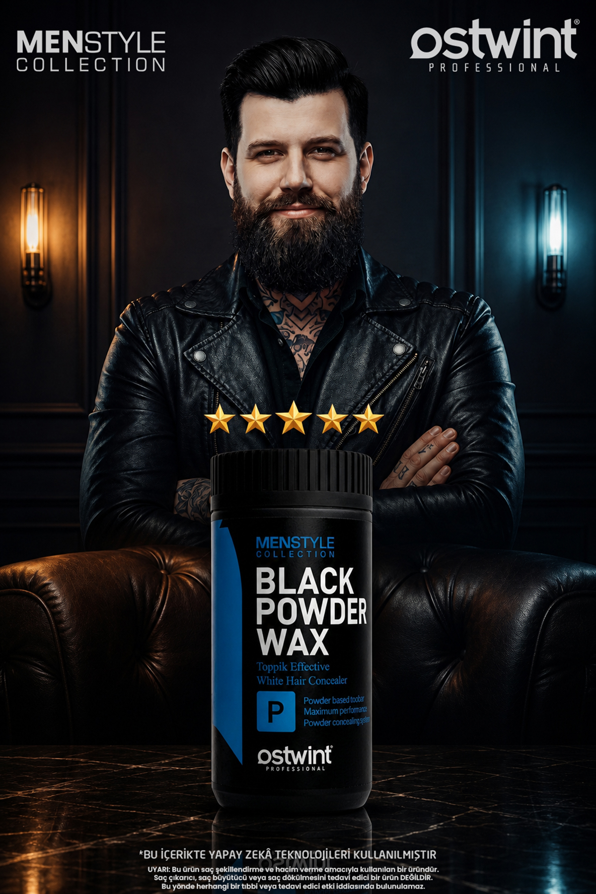 Professional Siyahlaştırıcı Şekil Verici Topik Etkili Pudra Black Powder Wax – 20 gr — 8684771990450 — تصویر 3 از 6
