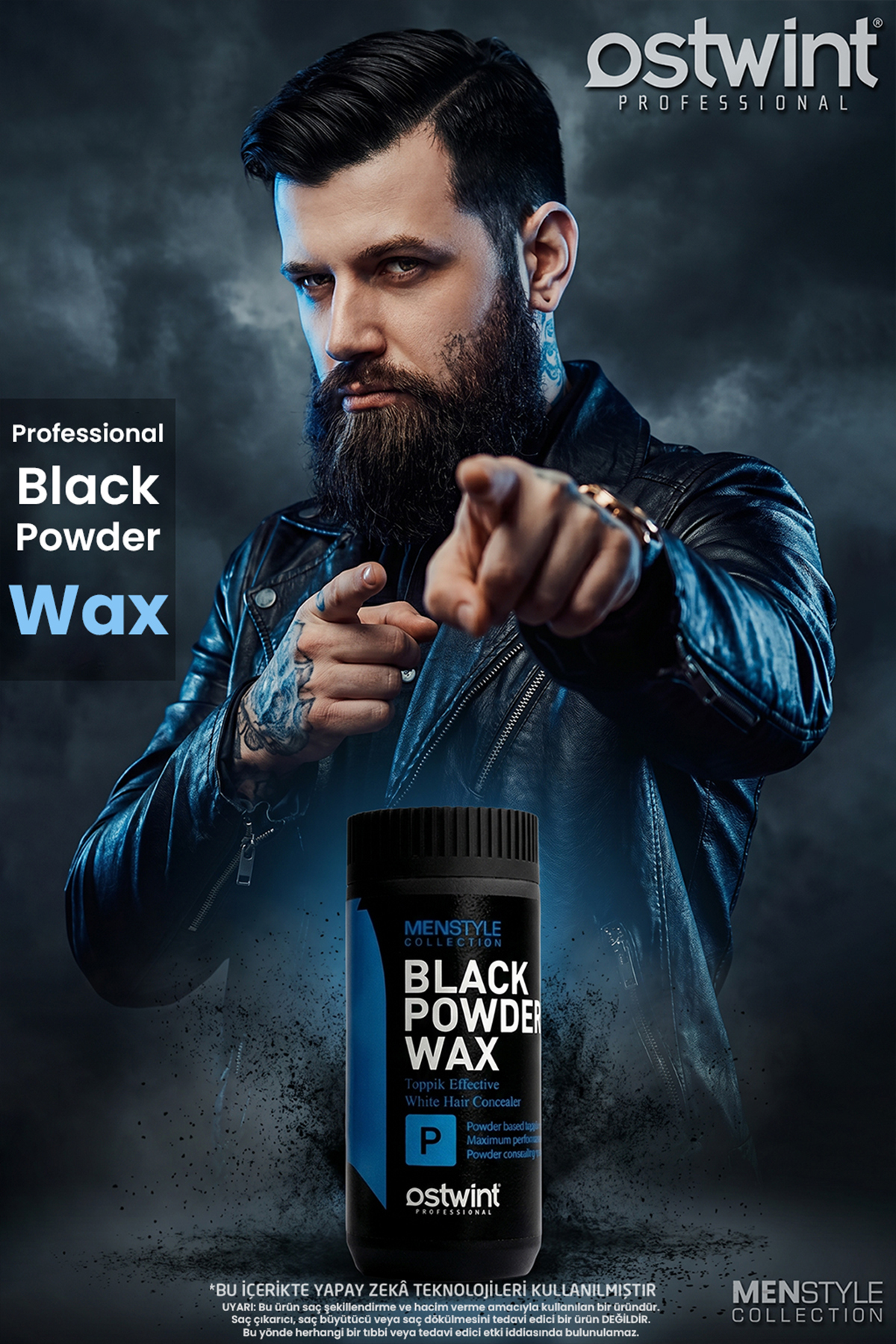 Professional Siyahlaştırıcı Şekil Verici Topik Etkili Pudra Black Powder Wax – 20 gr — 8684771990450 — تصویر 4 از 6