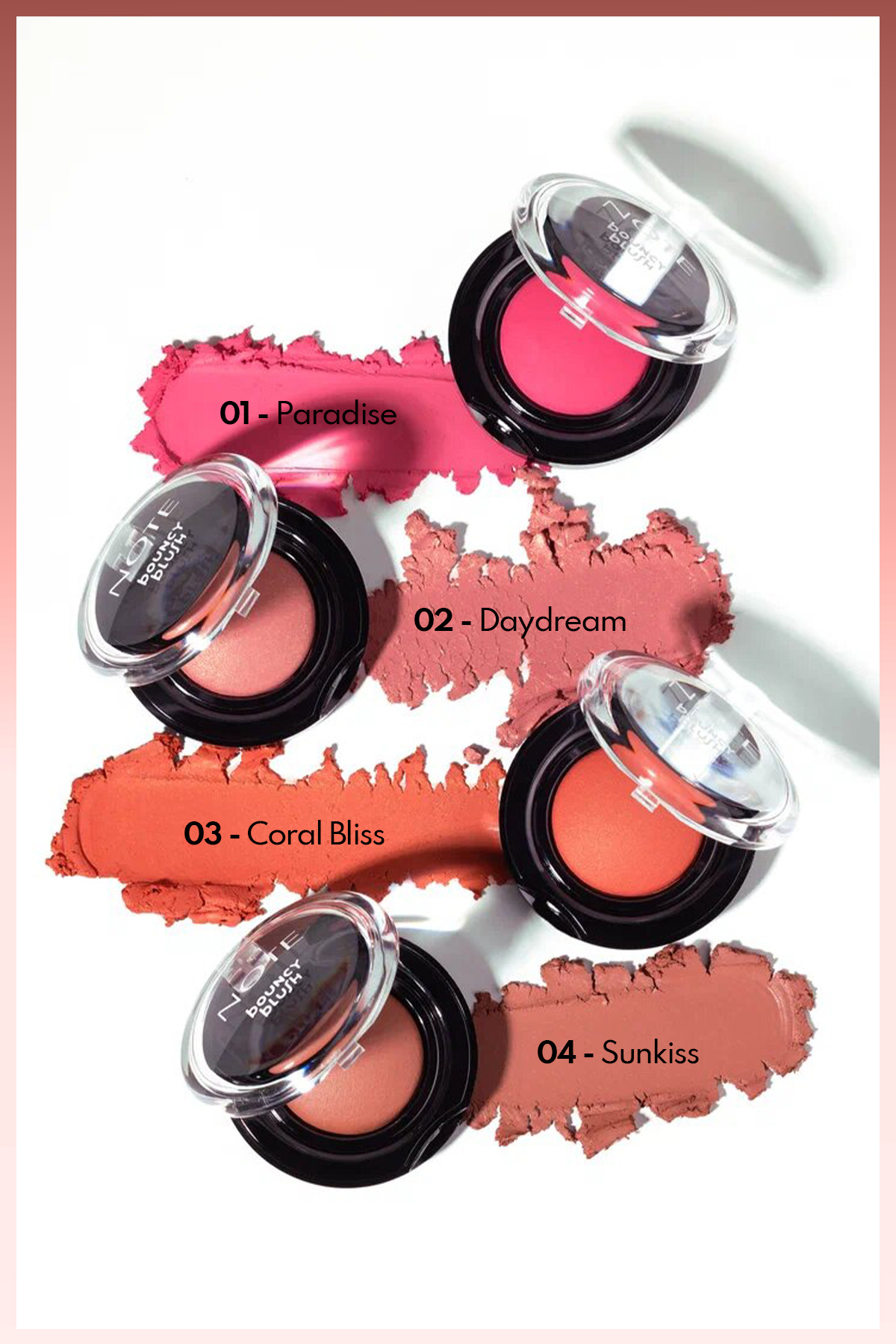 Bouncy Blush Yumuşak Kremsi Allık - 04 Sunkiss — قهوه‌ای BLS BOUNCY — تصویر 7 از 8